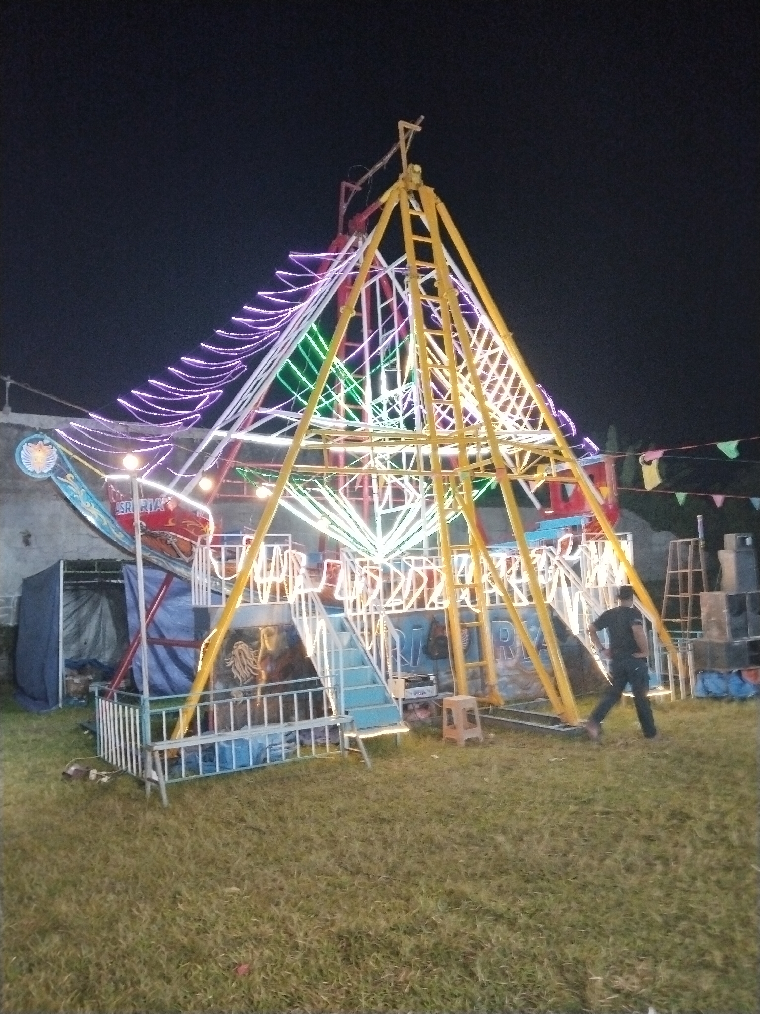 Night carnival activities recorded in Indonesian towns