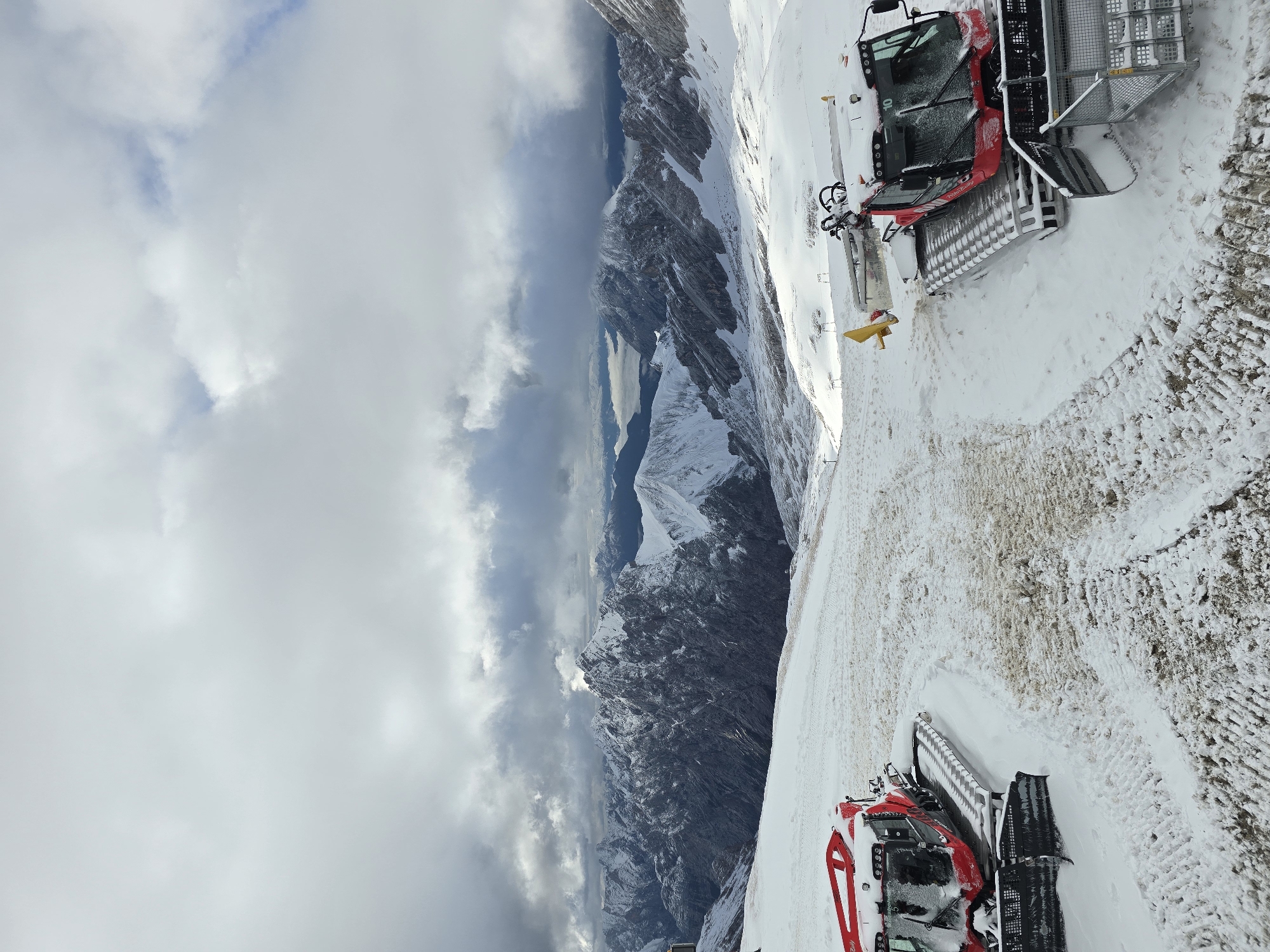 Summer snow blankets Garmisch-Partenkirchen ski resort infrastructure