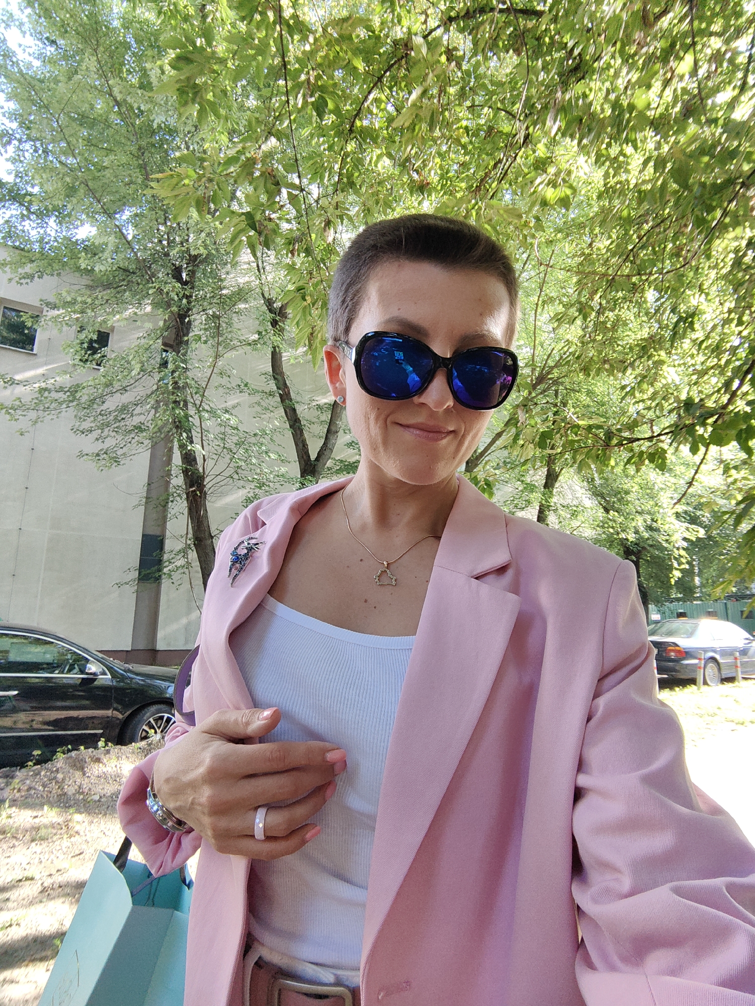 Morning walk through Minsk streets, coffee in hand