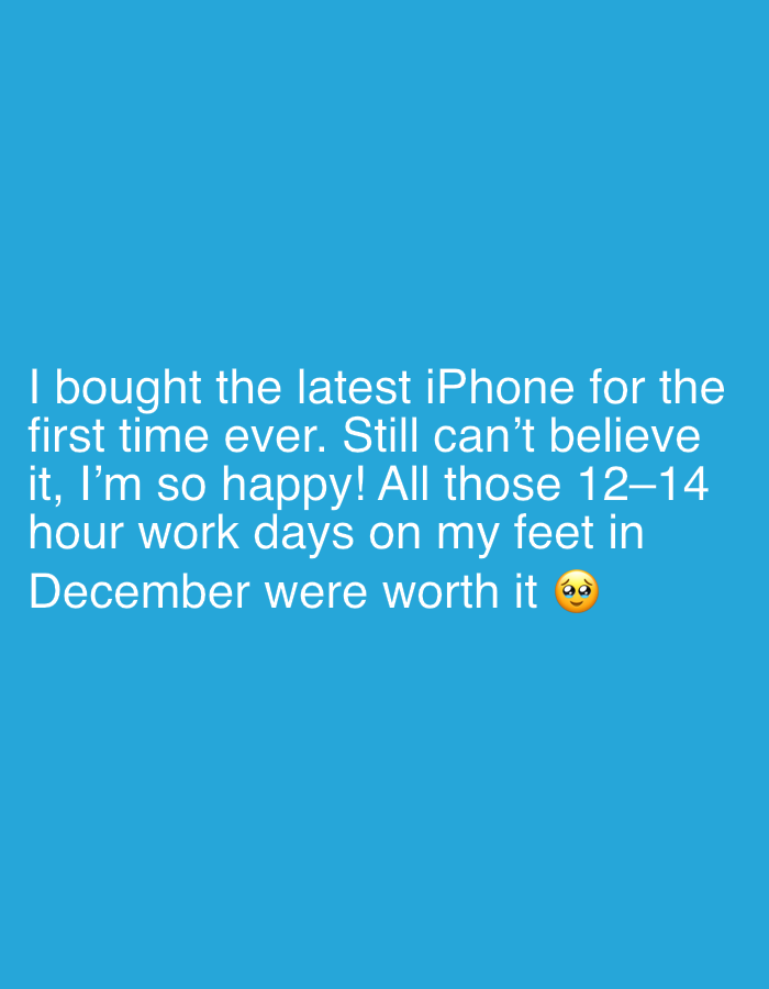 Tel Aviv resident celebrates first iPhone purchase on social media
