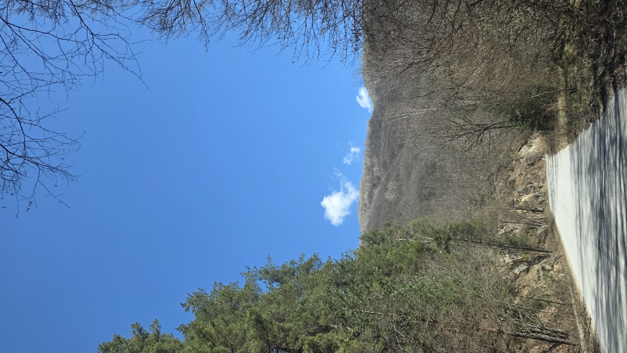 Mountain road documented near Blagoevgrad under clear skies