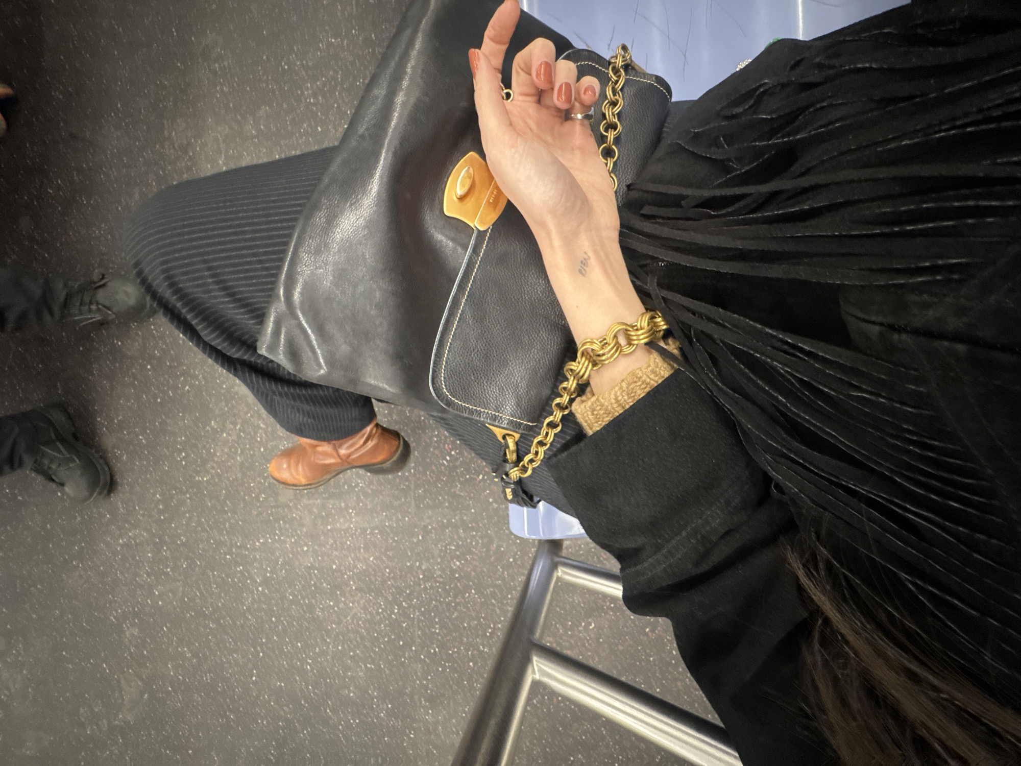 Late-night public transit ride documented in Manhattan
