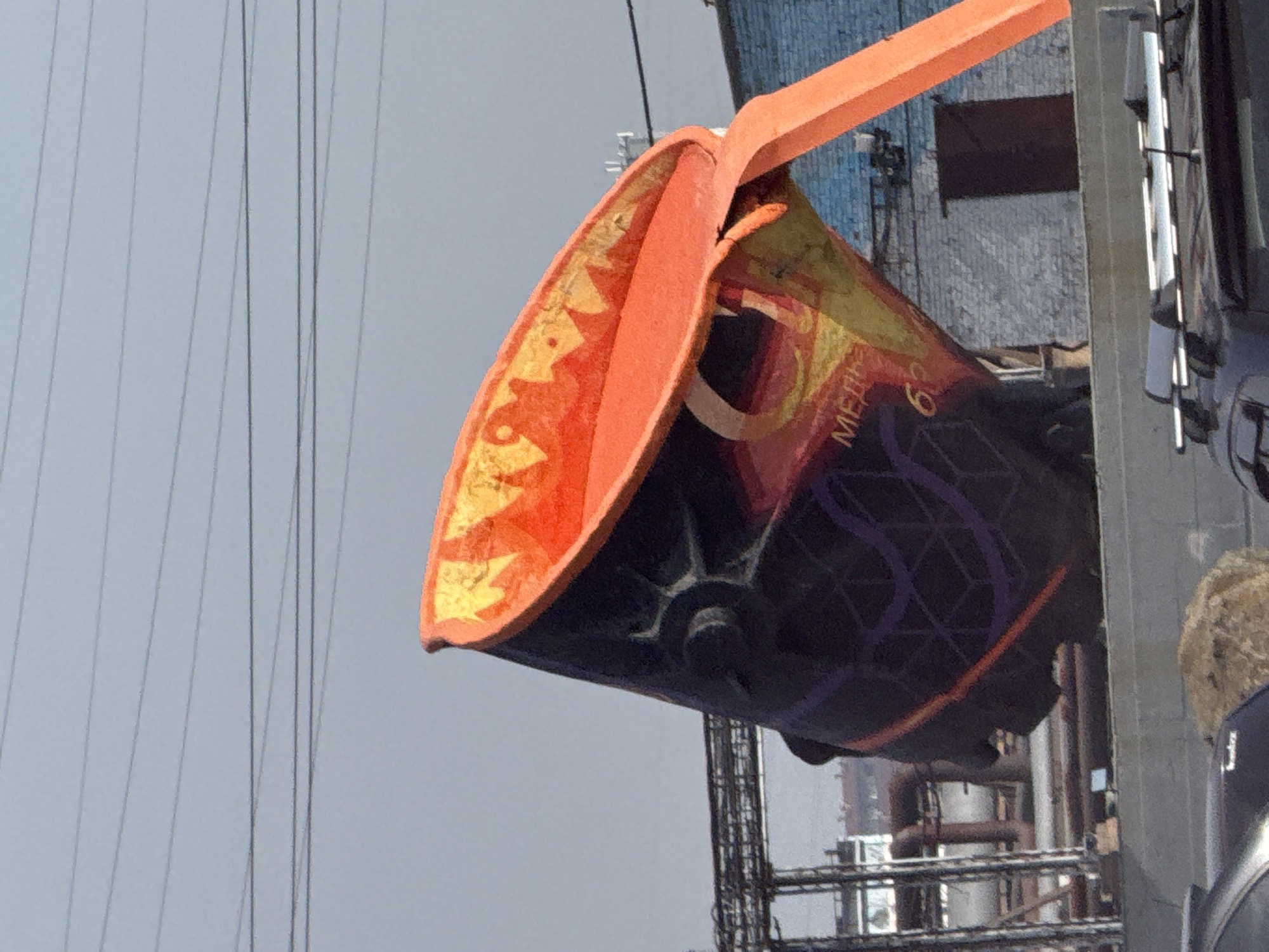 Industrial-themed ladle sculpture in Norilsk references city's smelting heritage