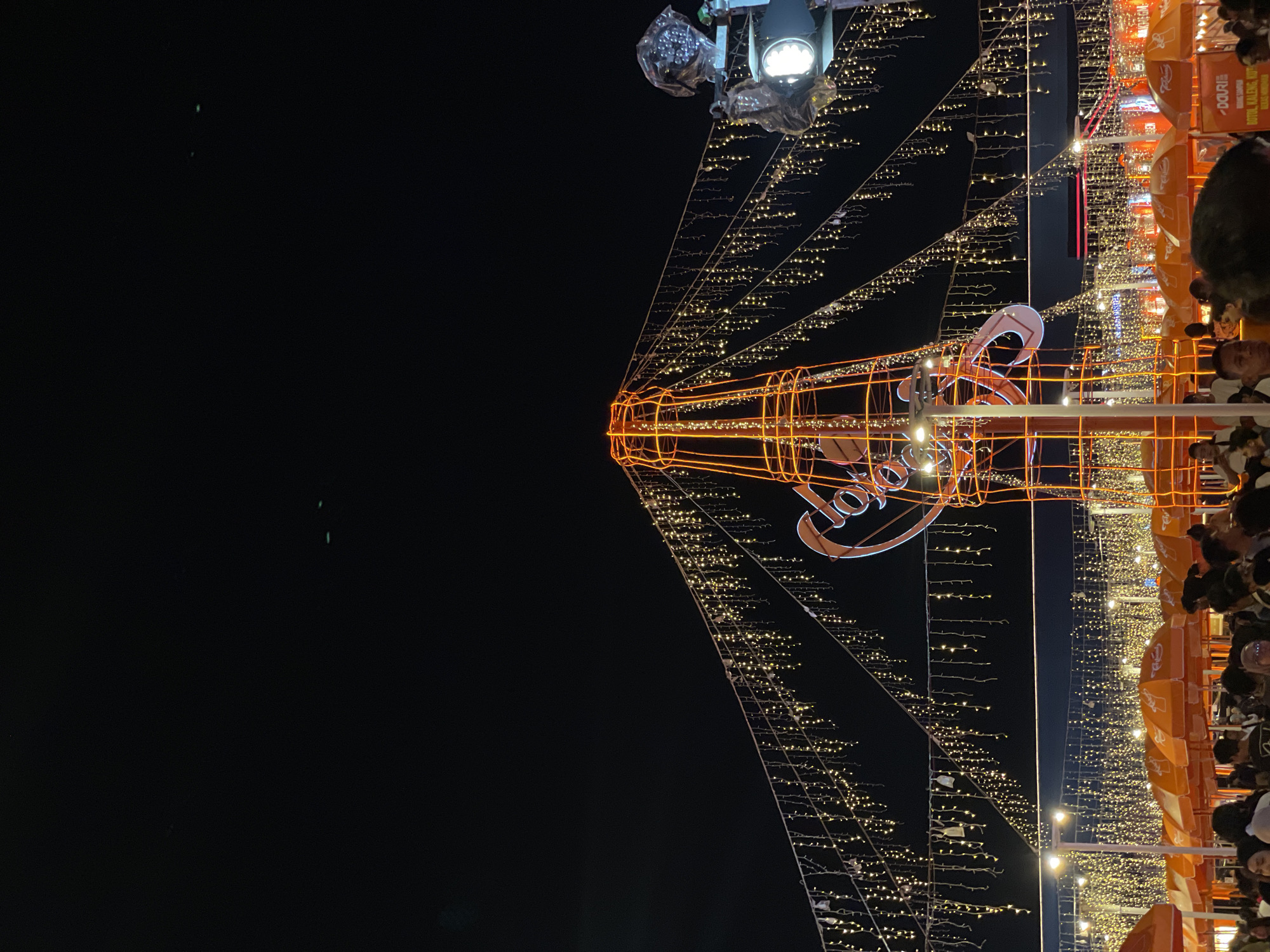 Nighttime festival draws crowds in Salembaran, Indonesia