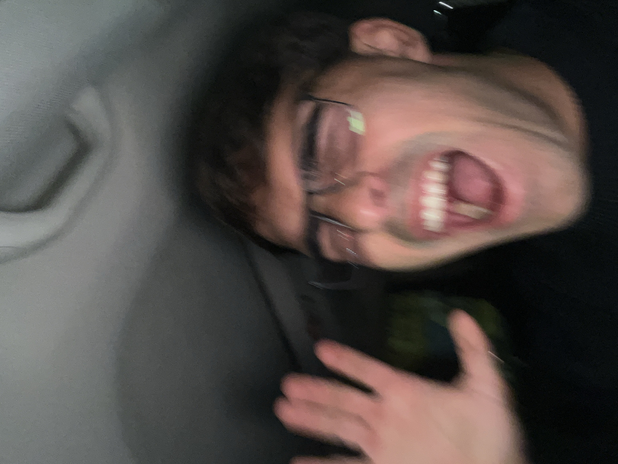 Person photographed in vehicle interior, Avellaneda Argentina
