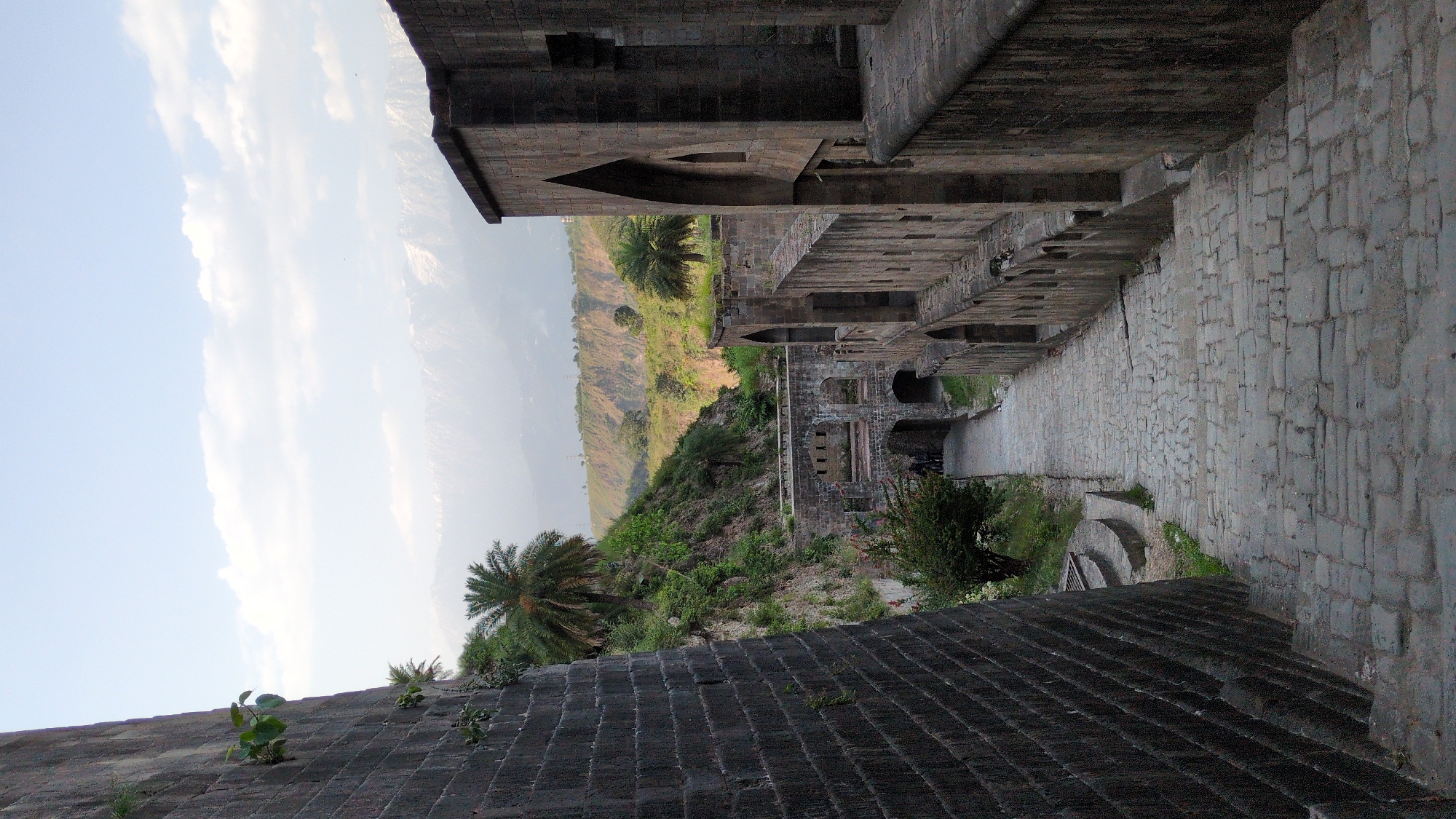 Tourist explores ancient Qila Mubarak fort complex in Kaswara