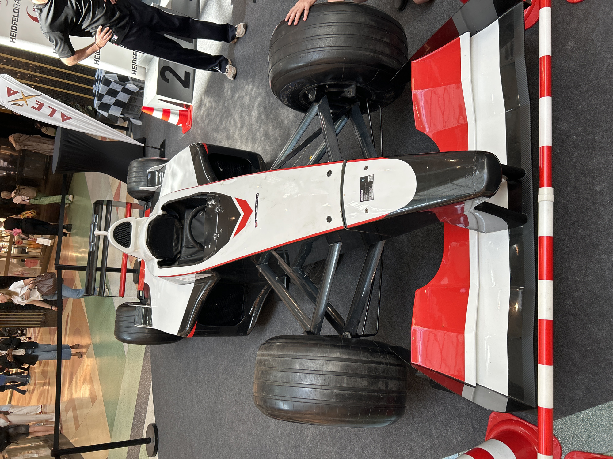 Formula 1 car on display draws visitors in Berlin