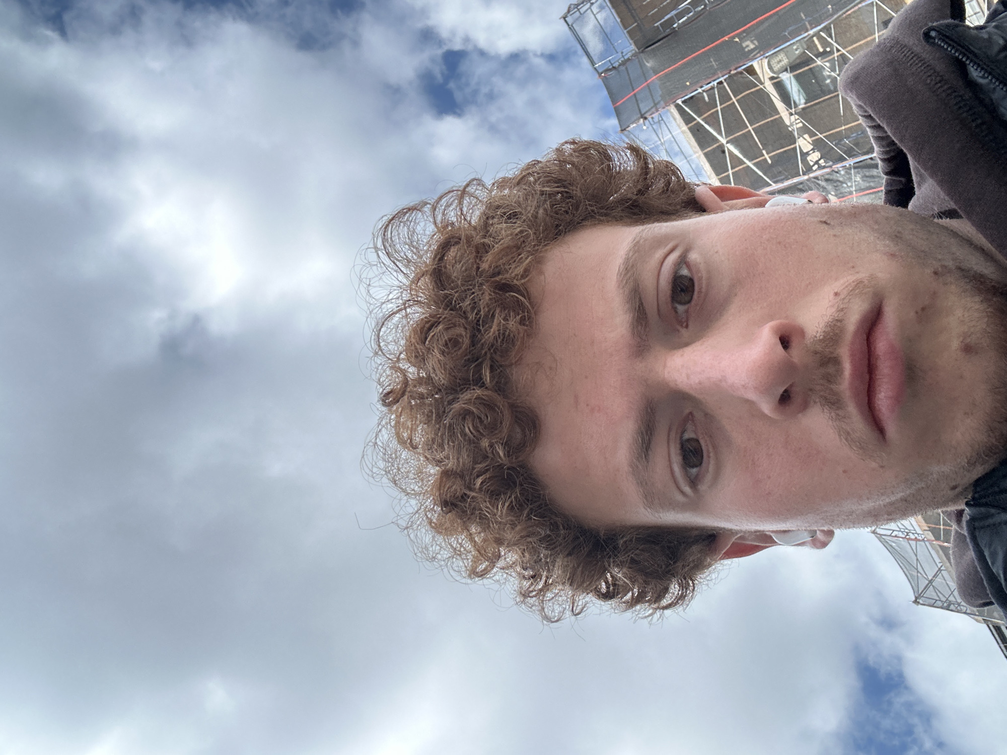 Portrait of young man captured in New York