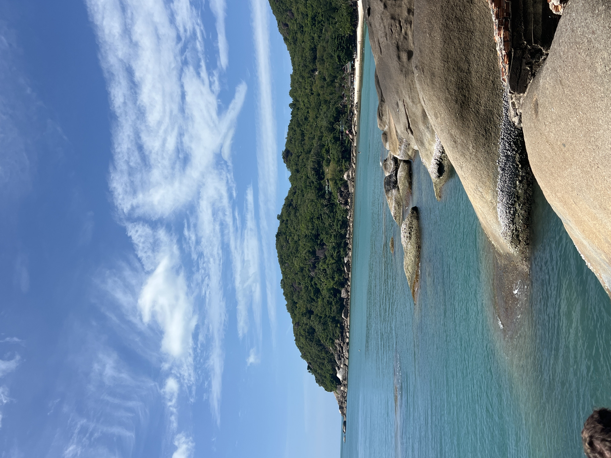 Lazy afternoon on a rocky Koh Samui shore