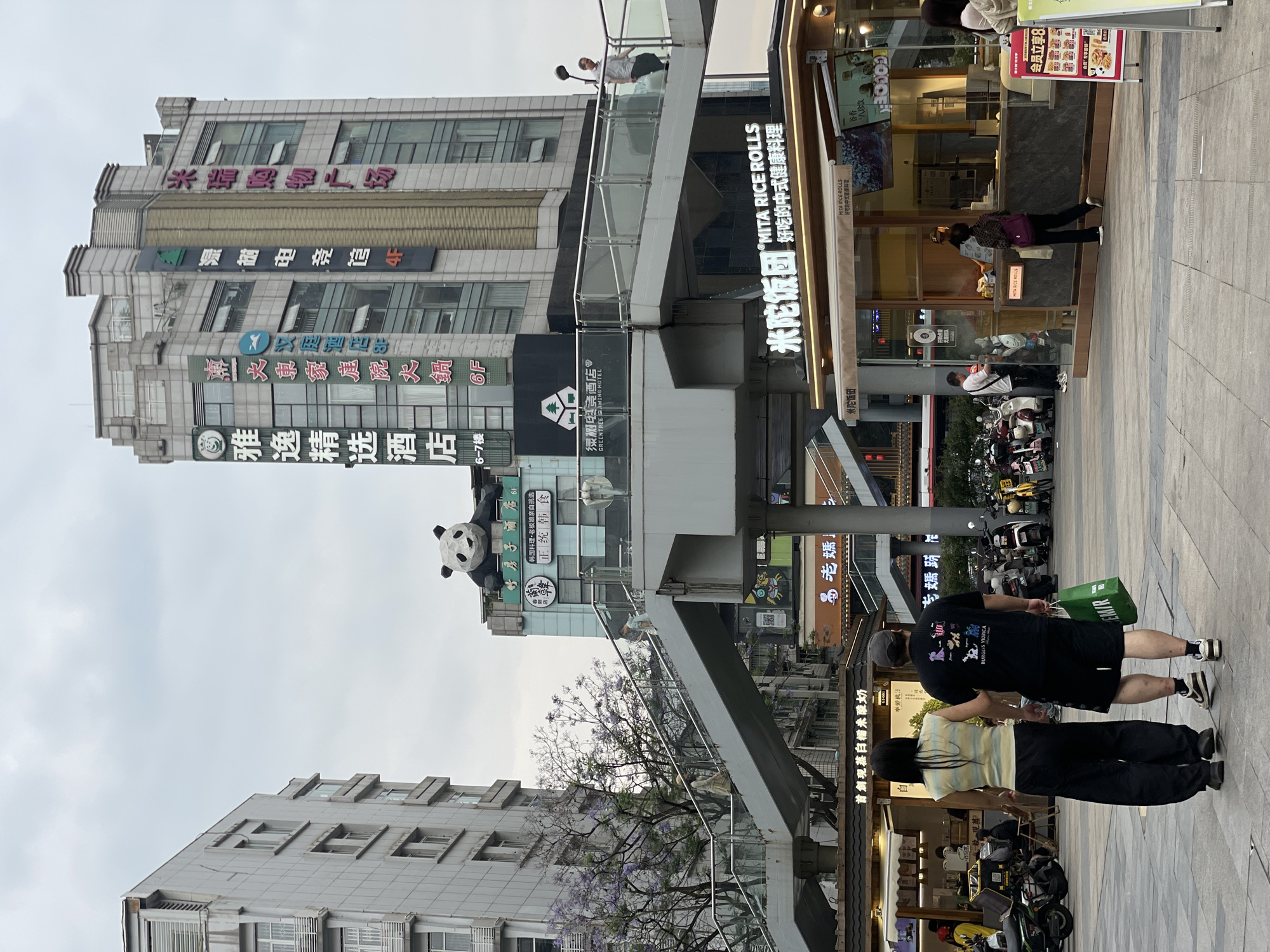 Morning street activity observed in Jinjiang District, China