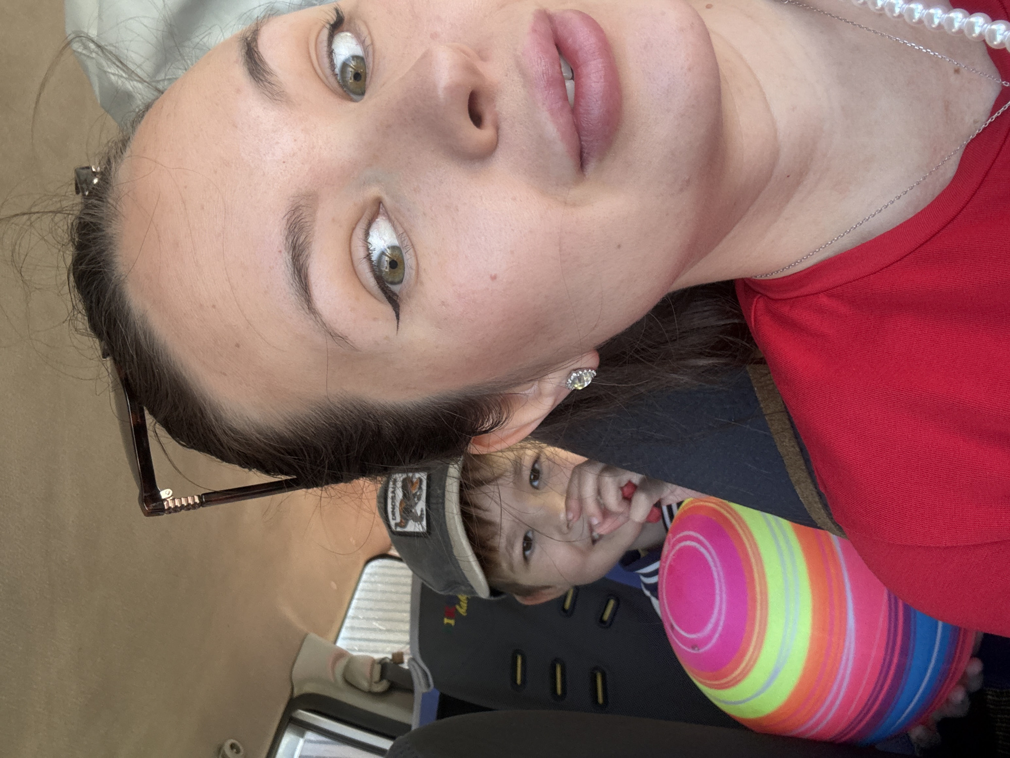 Quick selfie session in a parked car, Bely Yar