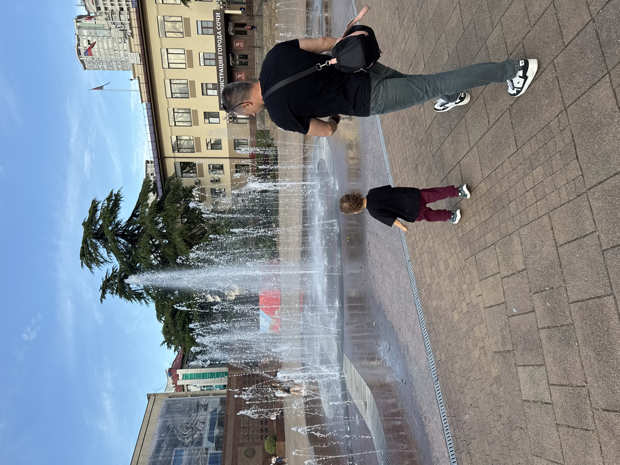 Afternoon leisure documented across Sochi's urban spaces and cafes