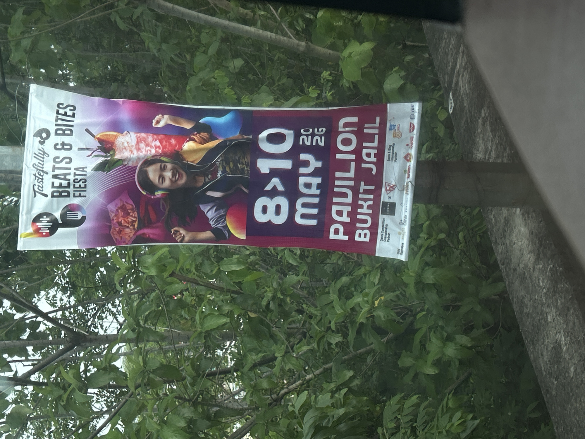 Event banner spotted in Kuala Lumpur advertising food festival