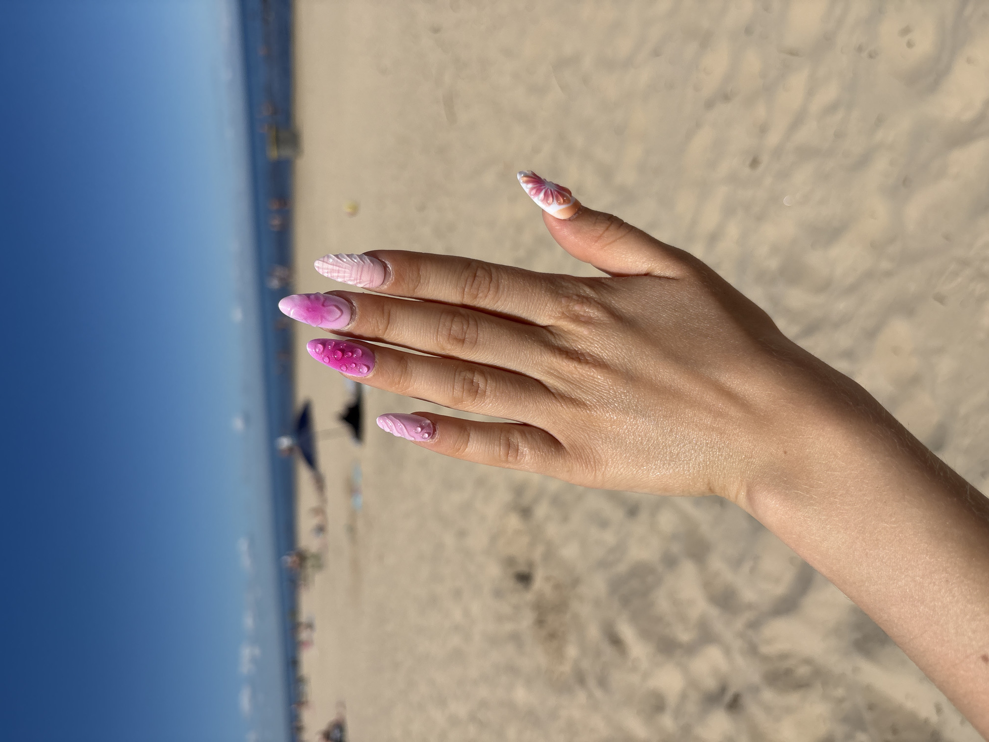 Summer morning on the Baltic shore in Jūrmala