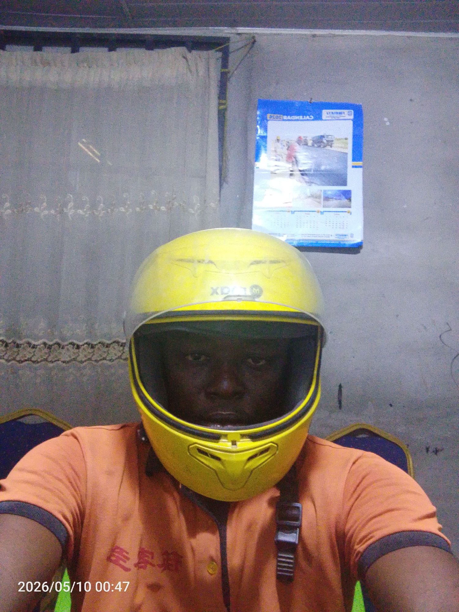 Worker in safety gear observed indoors in Lokoja