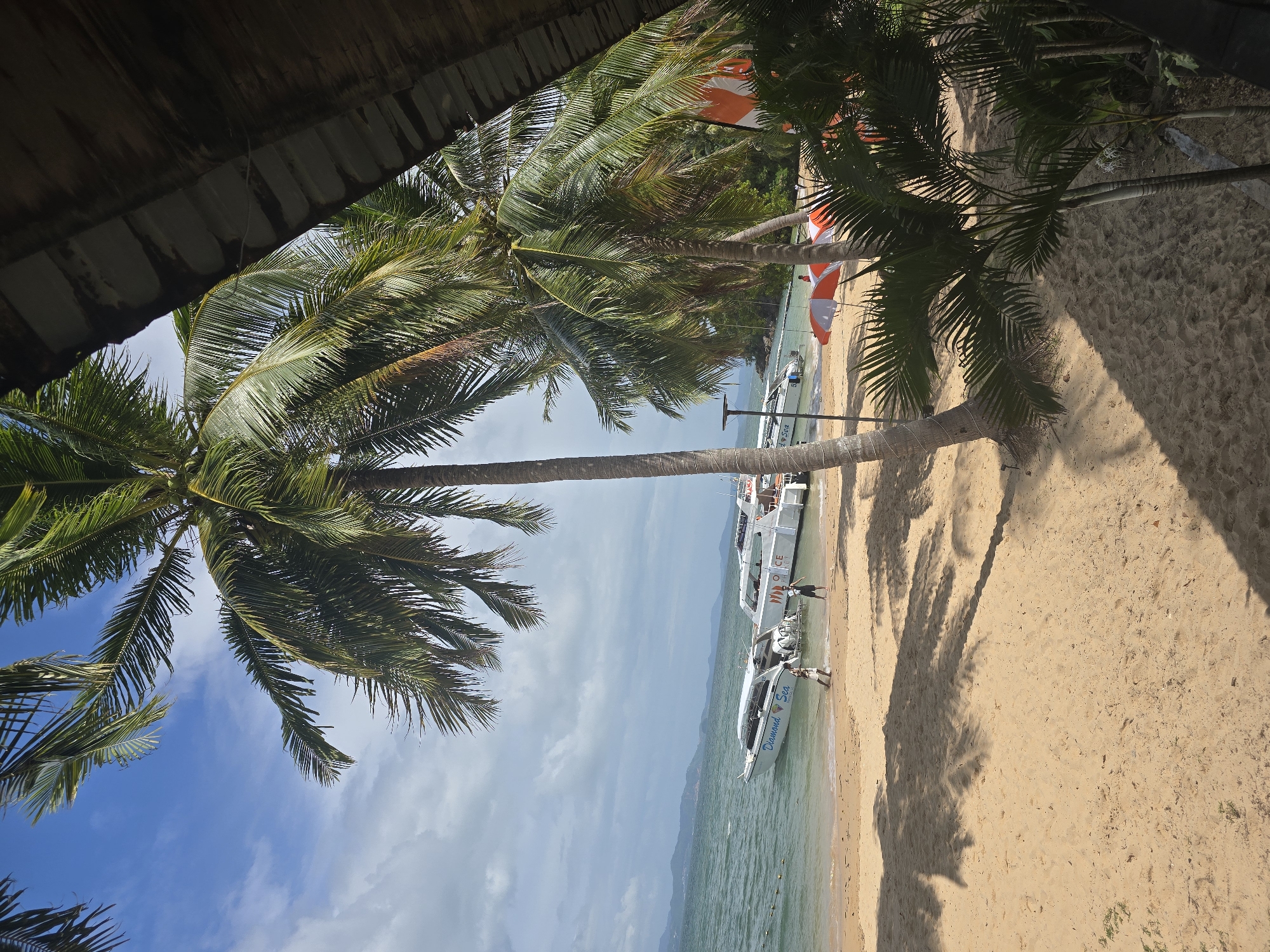Morning beach leisure documented in Ban Khlong Hia, Thailand