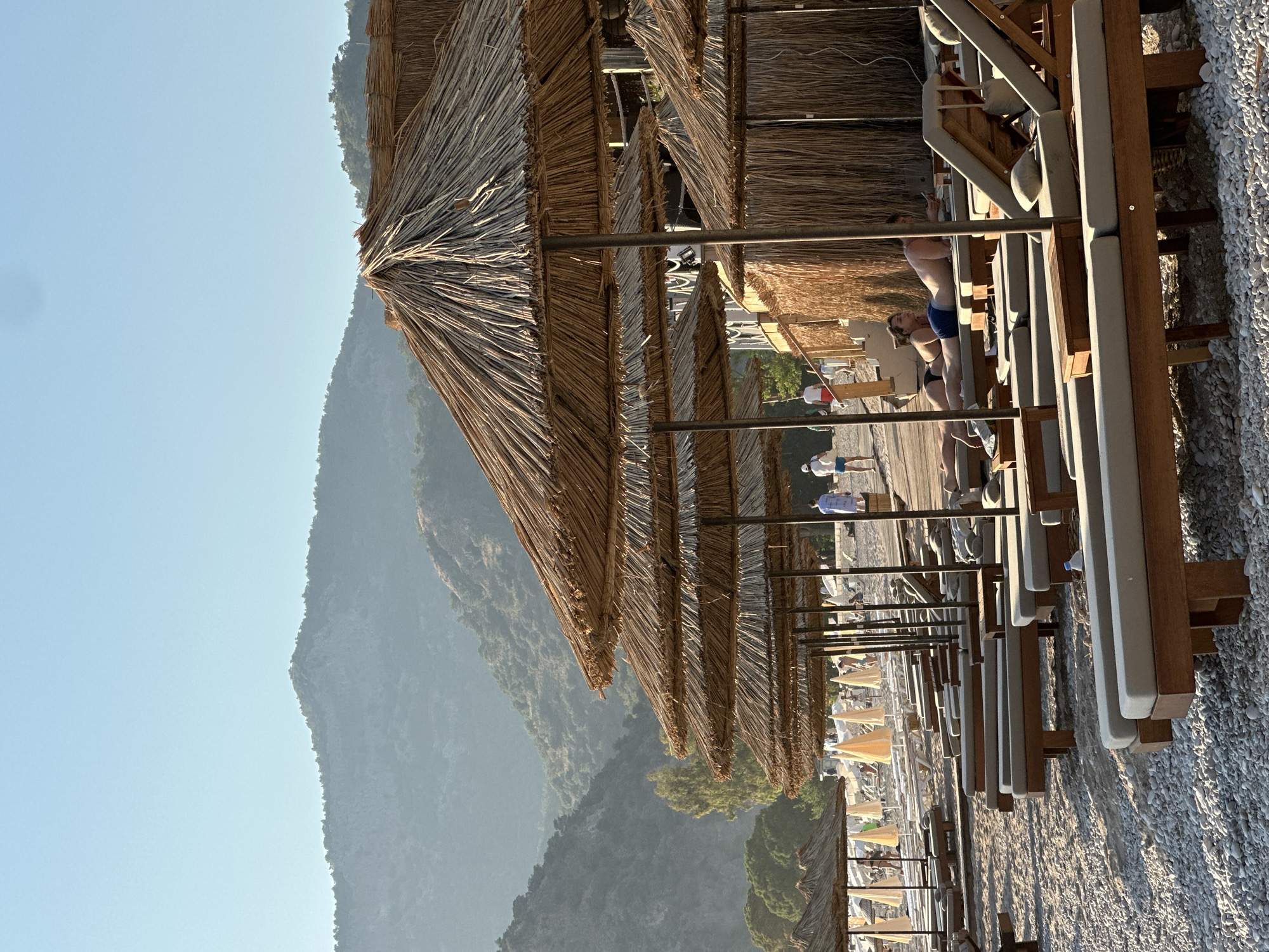 A Fethiye beach afternoon drifts into golden-hour sunset
