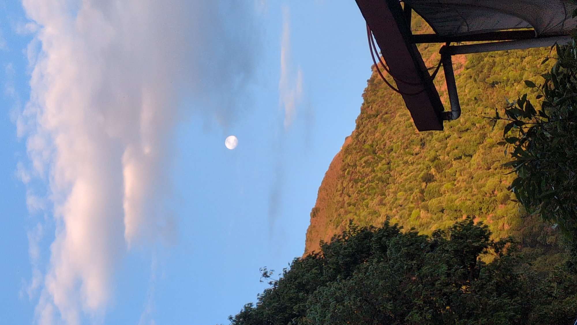 Hillside village of Haini documented in panoramic mountain views