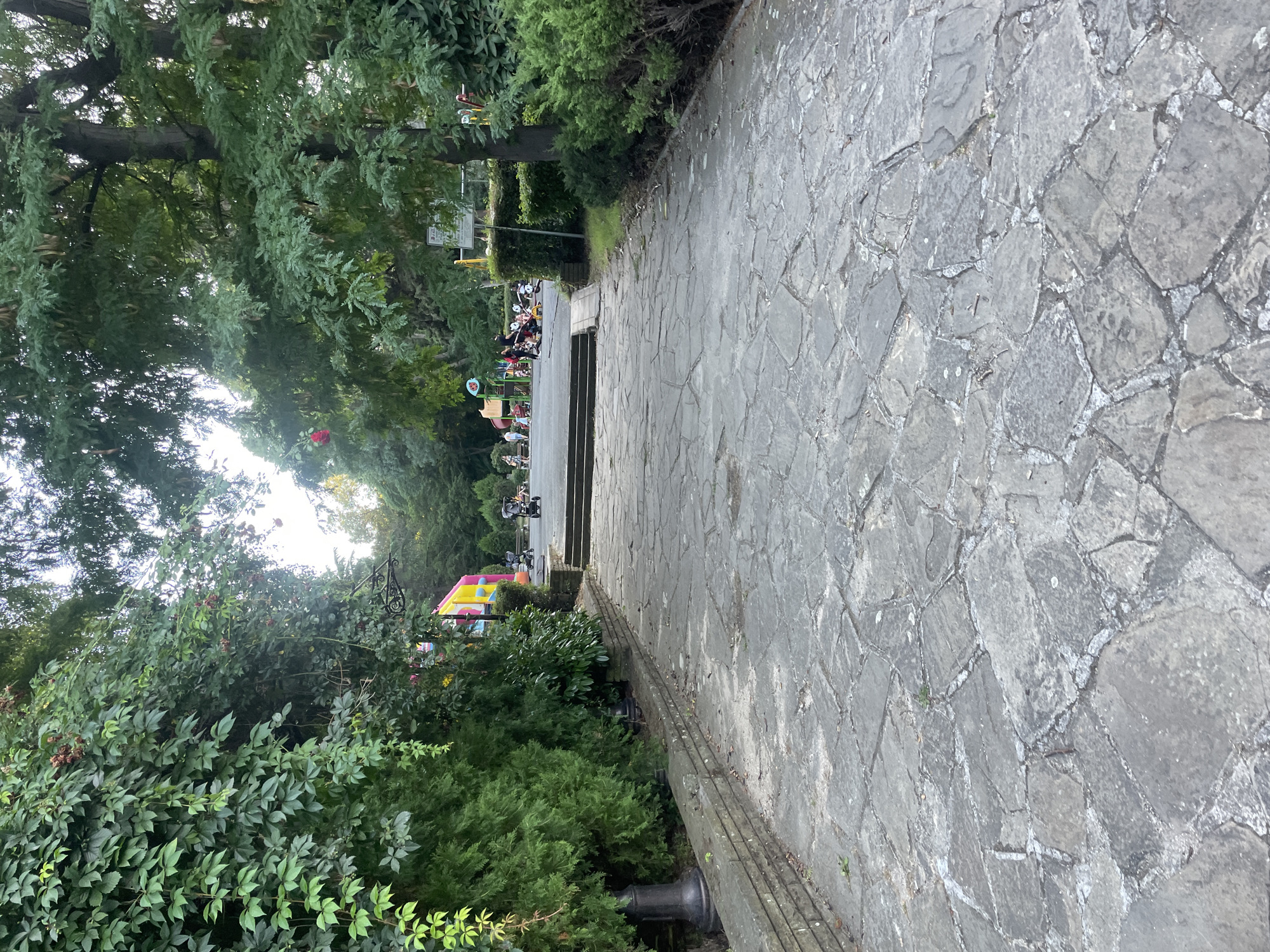 Burgas park in full summer bloom along the Black Sea