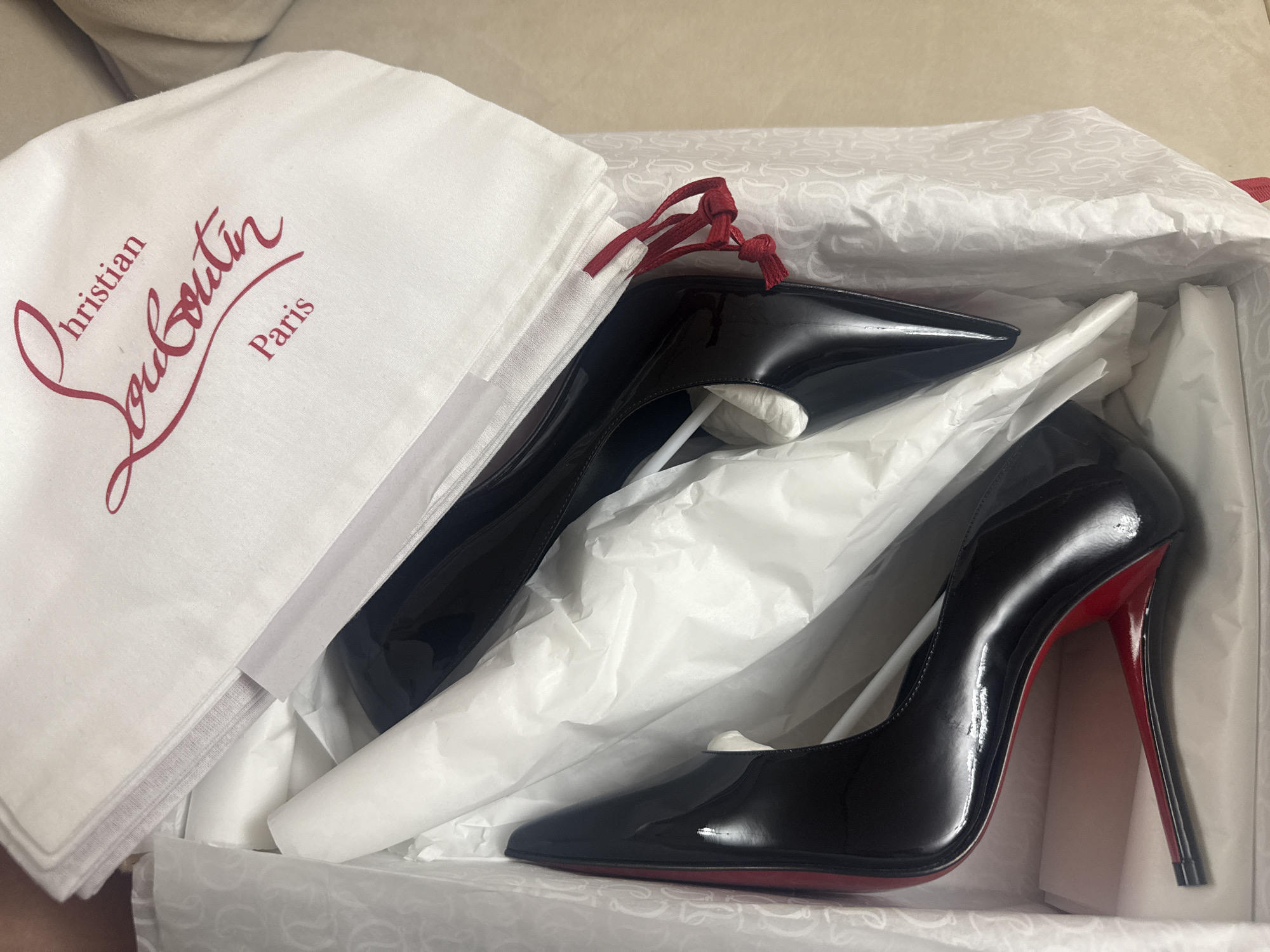Late-night luxury shoe unboxing captured in Hallandale Beach
