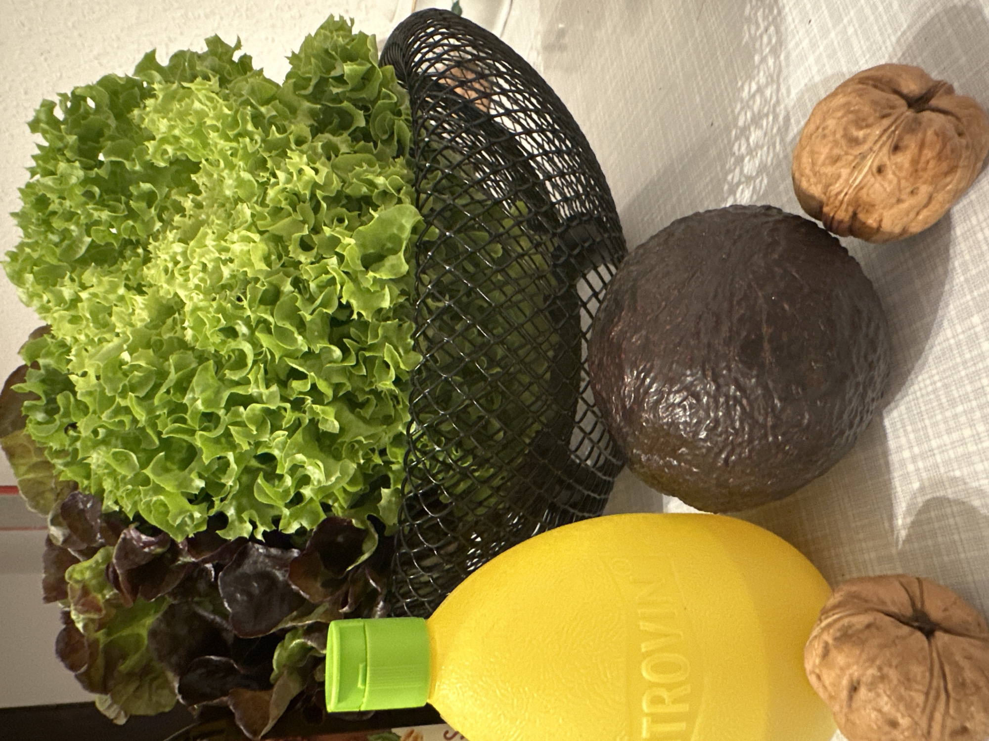 Fresh produce arranged in Krefeld kitchen evening preparation