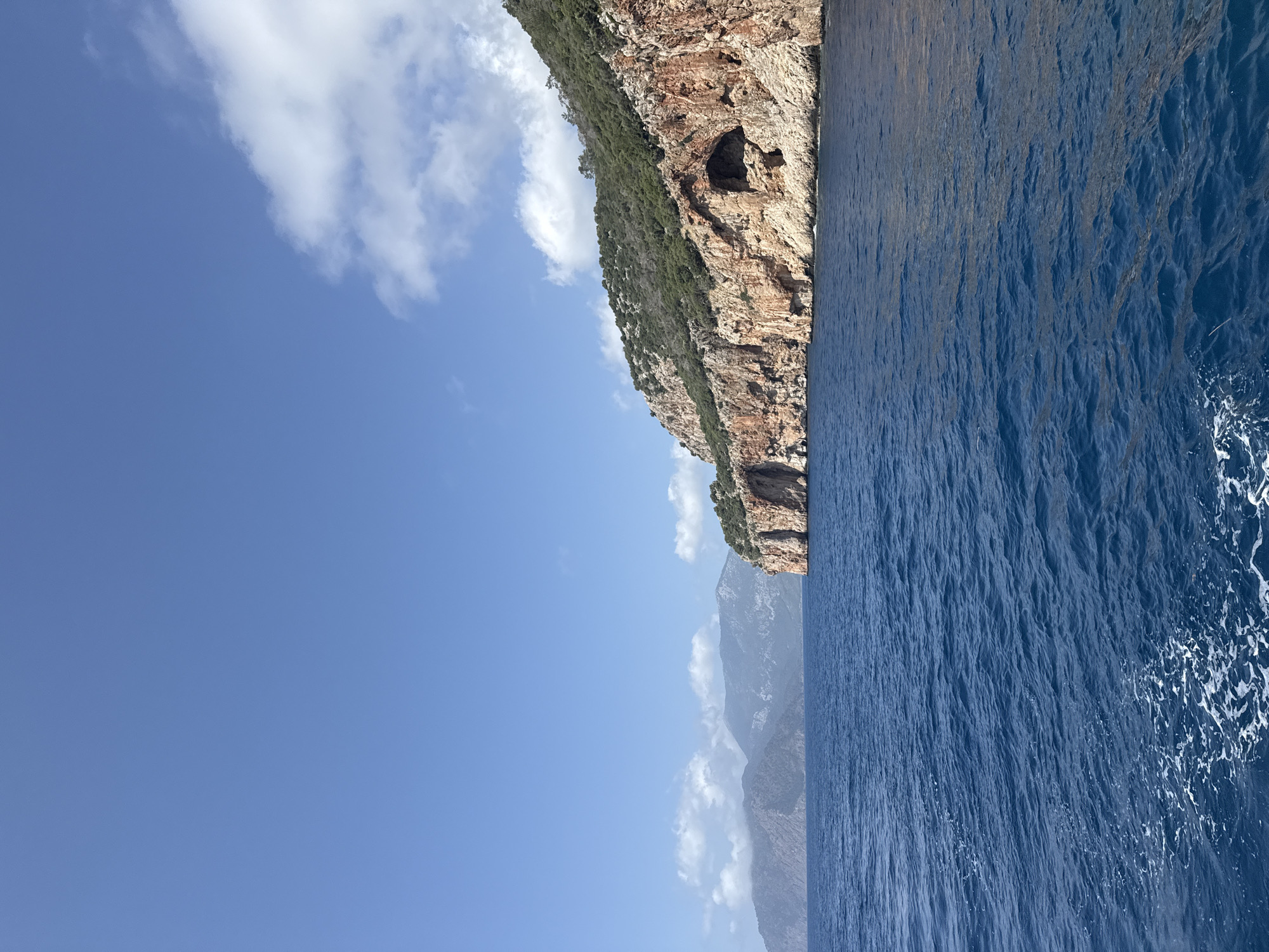 Mediterranean coastal cliffs documented near Kumluca, Turkey