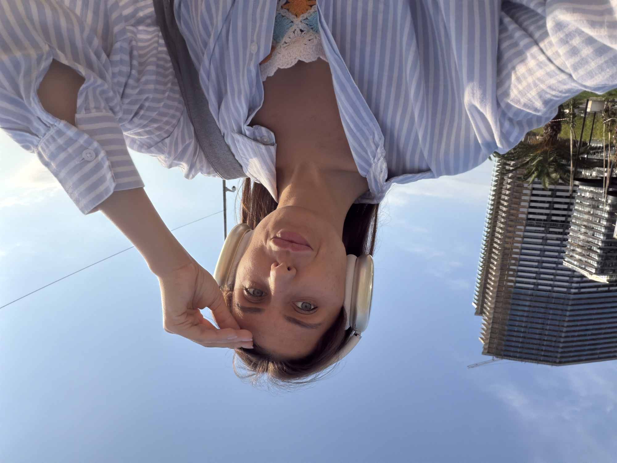 Selfie session on Batumi's Black Sea promenade