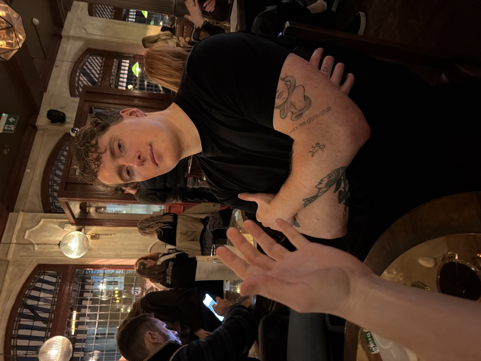Evening pub scene captured in London Friday night