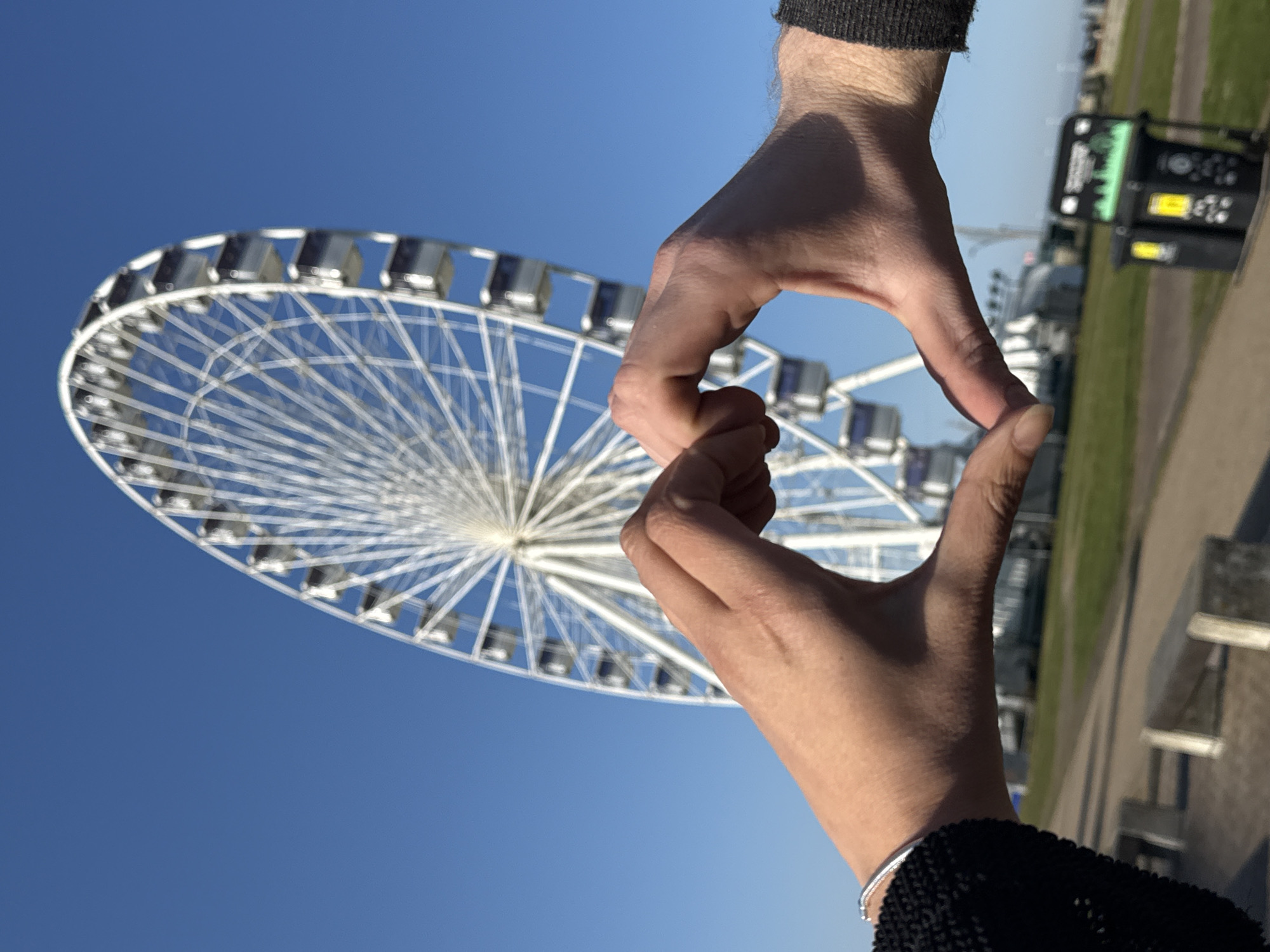 Tourist activities captured around Great Yarmouth's observation wheel