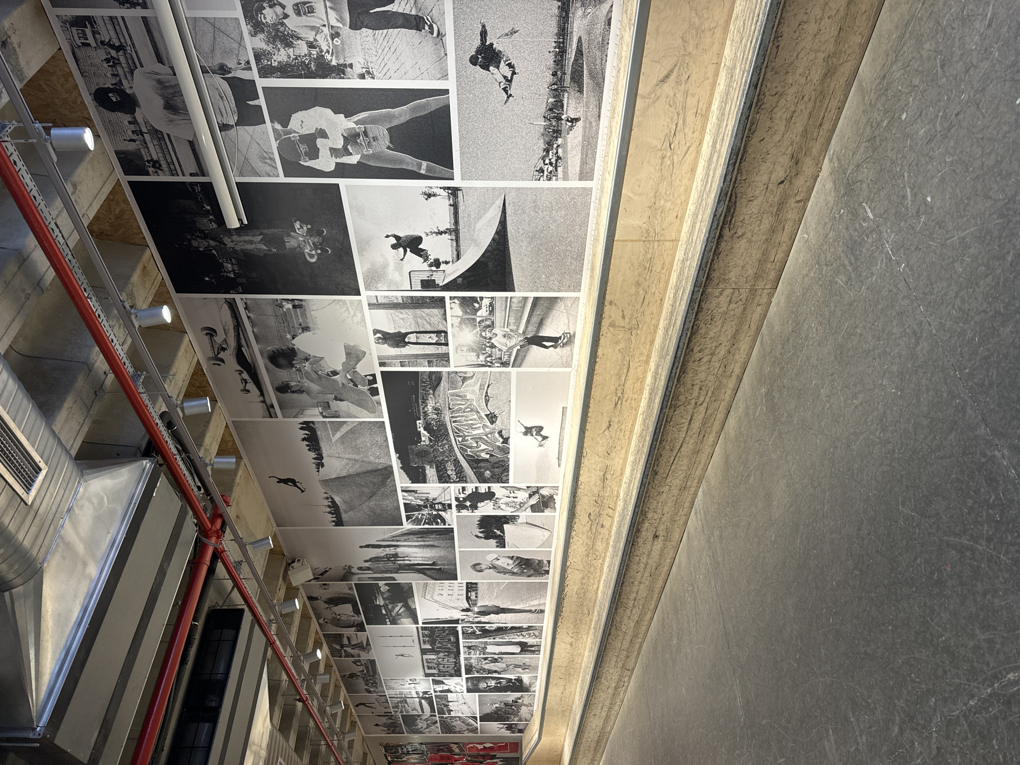 Skate park interior documented in Beyoğlu, Turkey