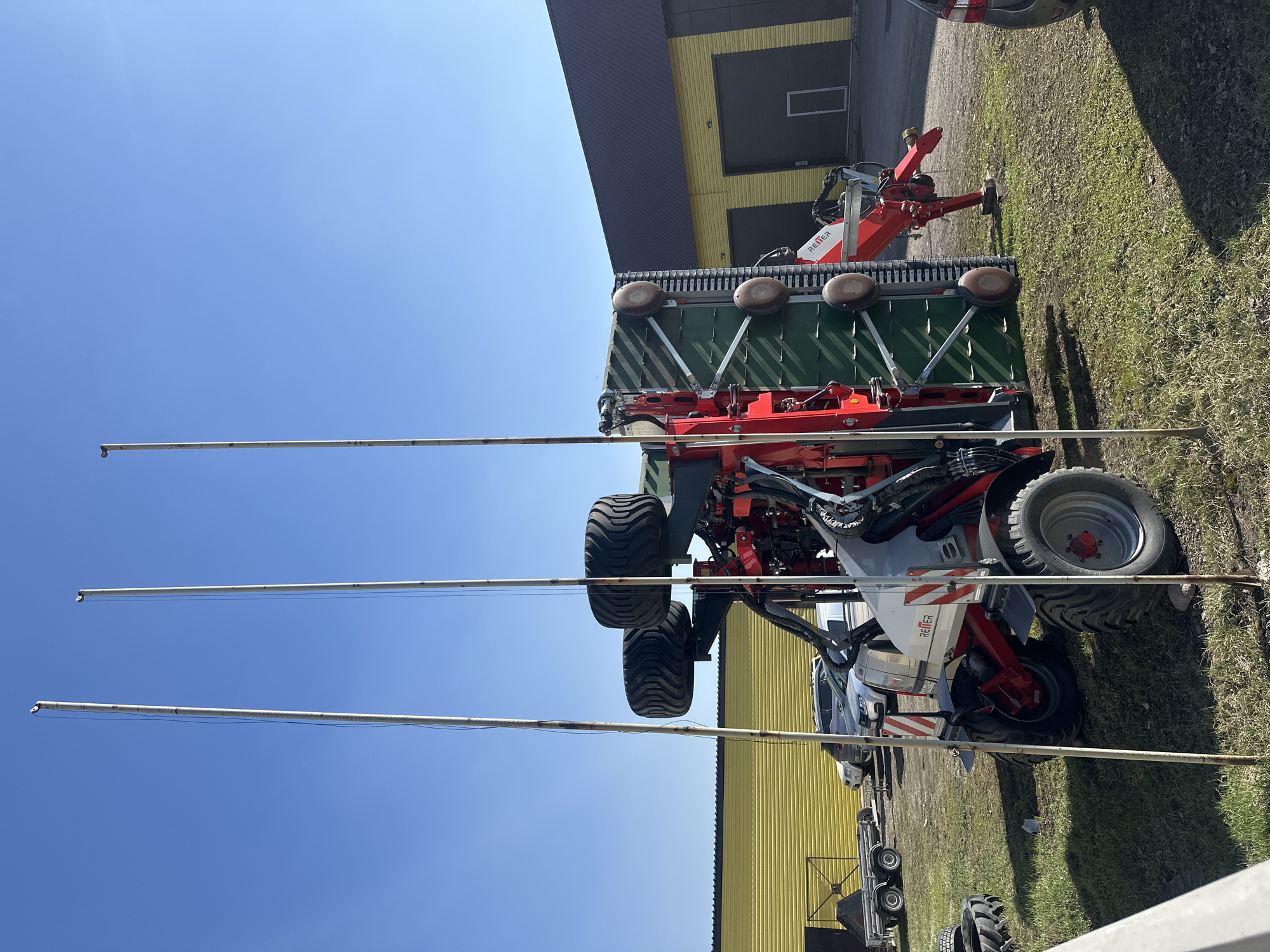 Farm equipment spotted parked outdoors in Biysk, Russia