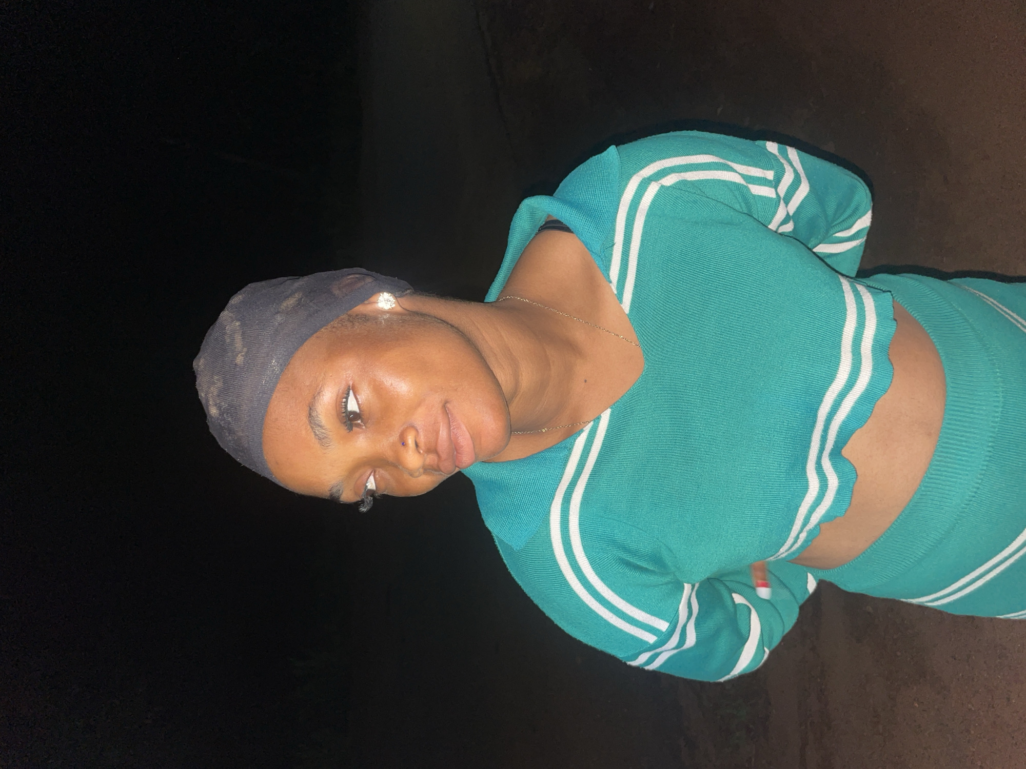 Nighttime photos capture couple's casual moment in Ogbe, Nigeria
