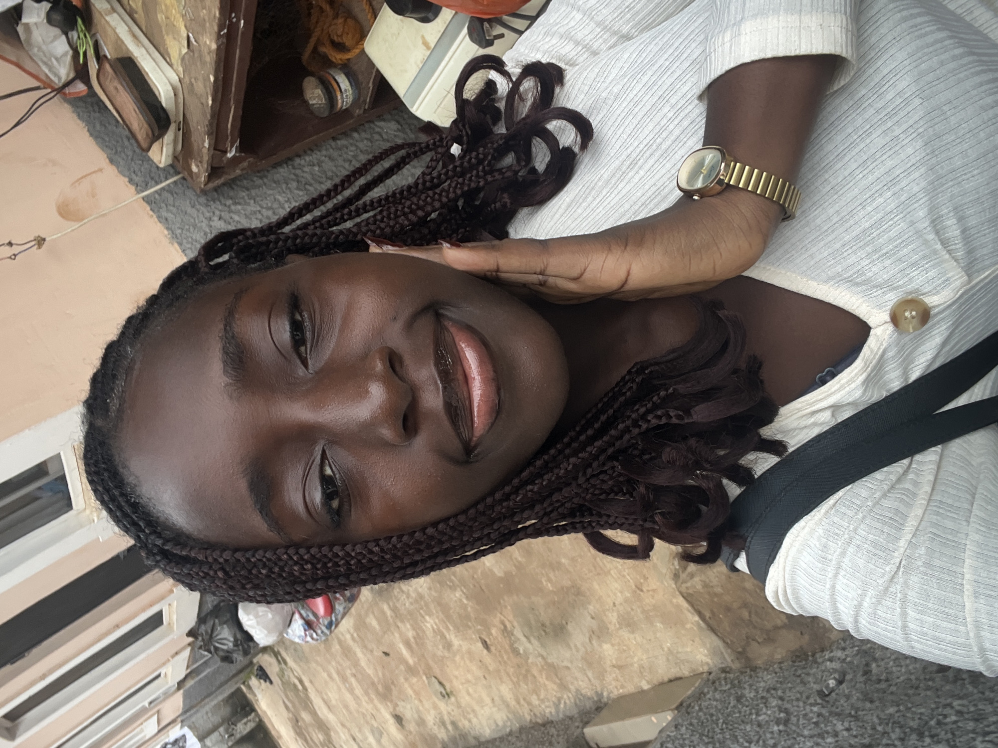 Morning street life documented in residential Abuja neighborhood