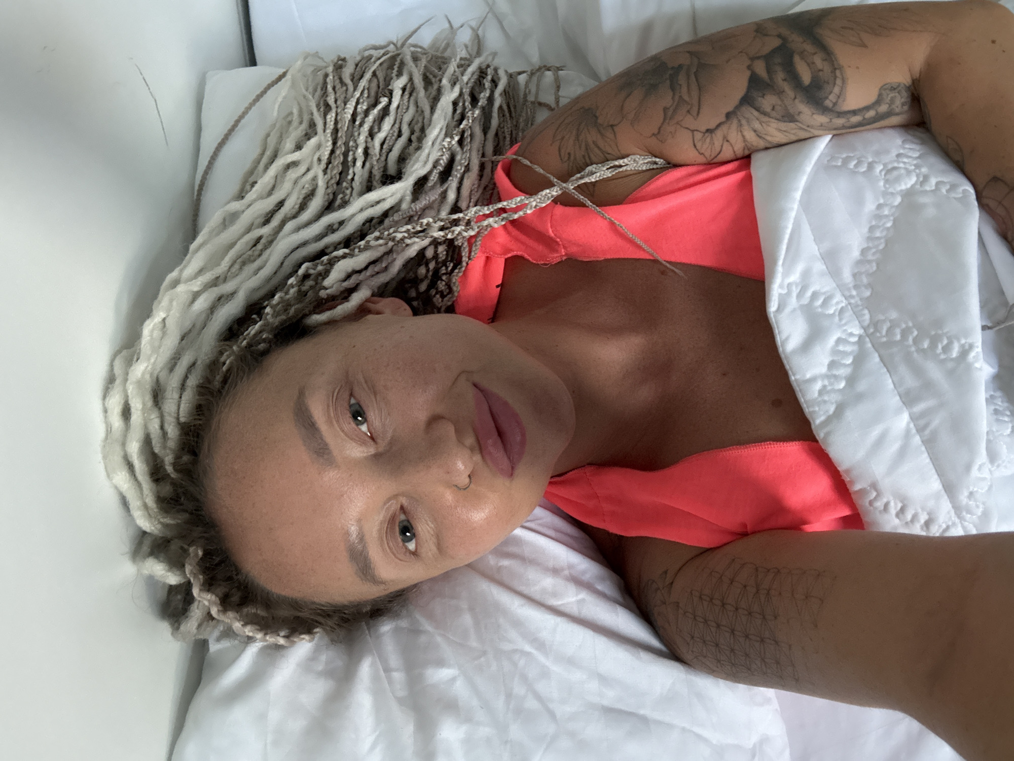 Laid-back bedroom moment in Nha Trang, Vietnam.