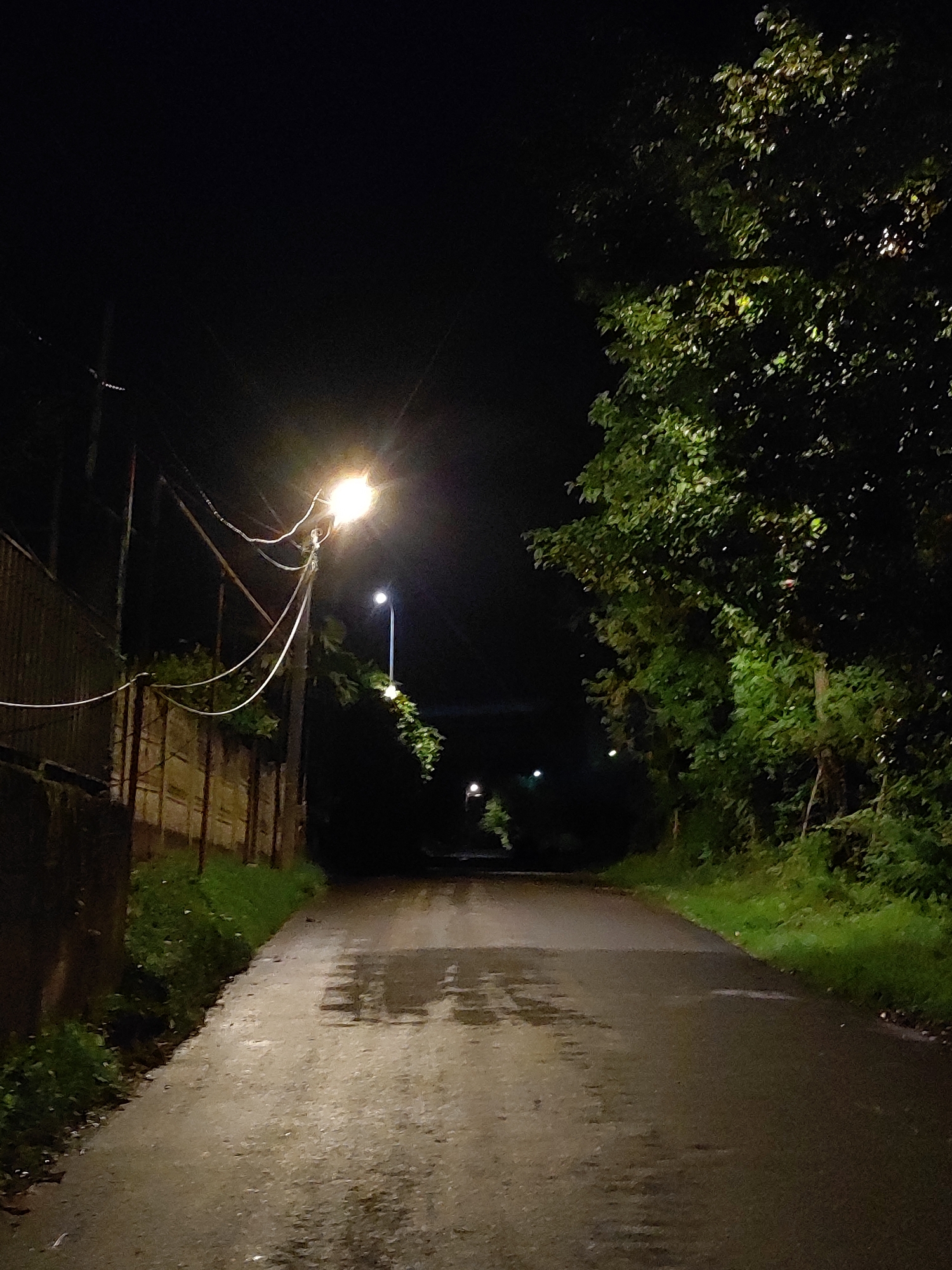 Nighttime street scenes and selfies around Batumi, Georgia