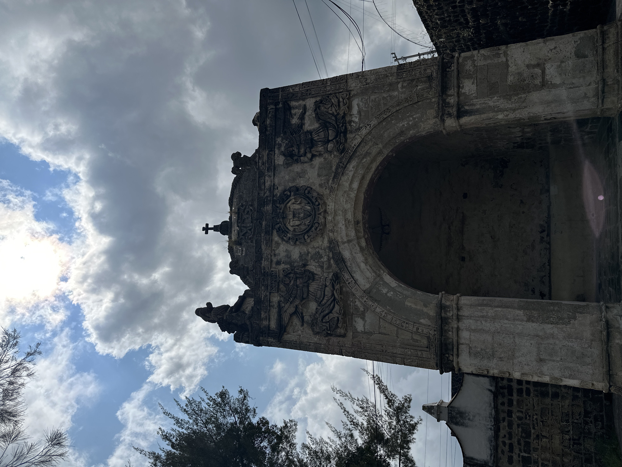 Colonial church architecture tour in San Andrés Calpan, Mexico