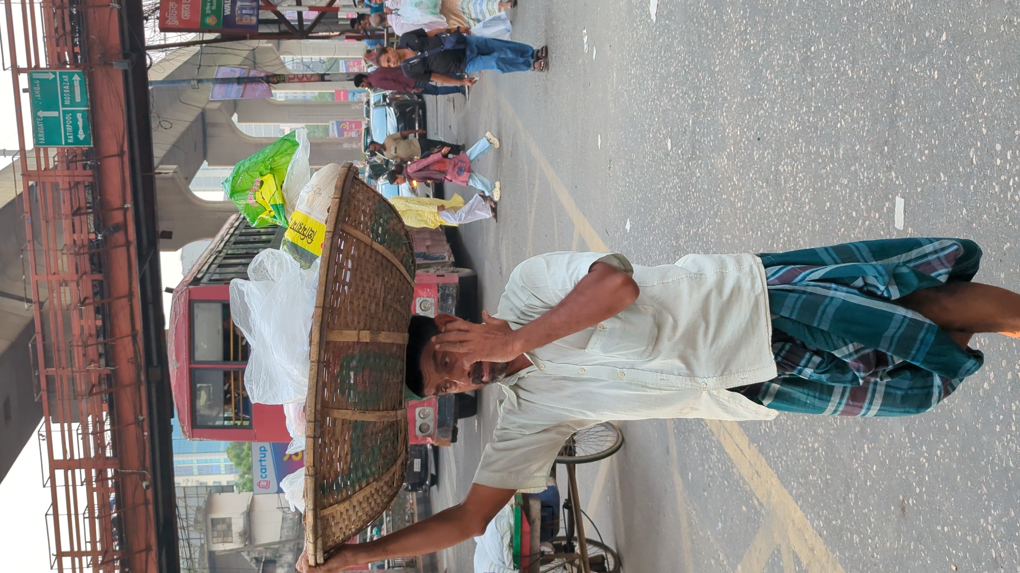 Daily street life scenes captured across Dhaka