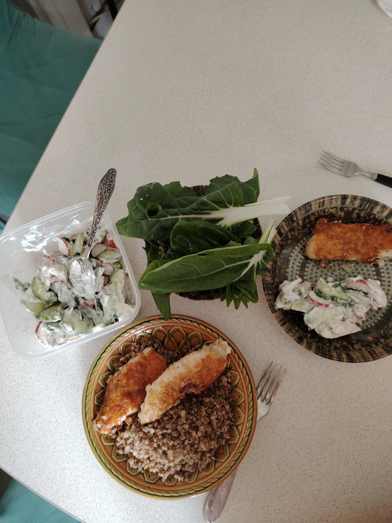 Vladimirovka resident documents lunch preparation and garden tending activities