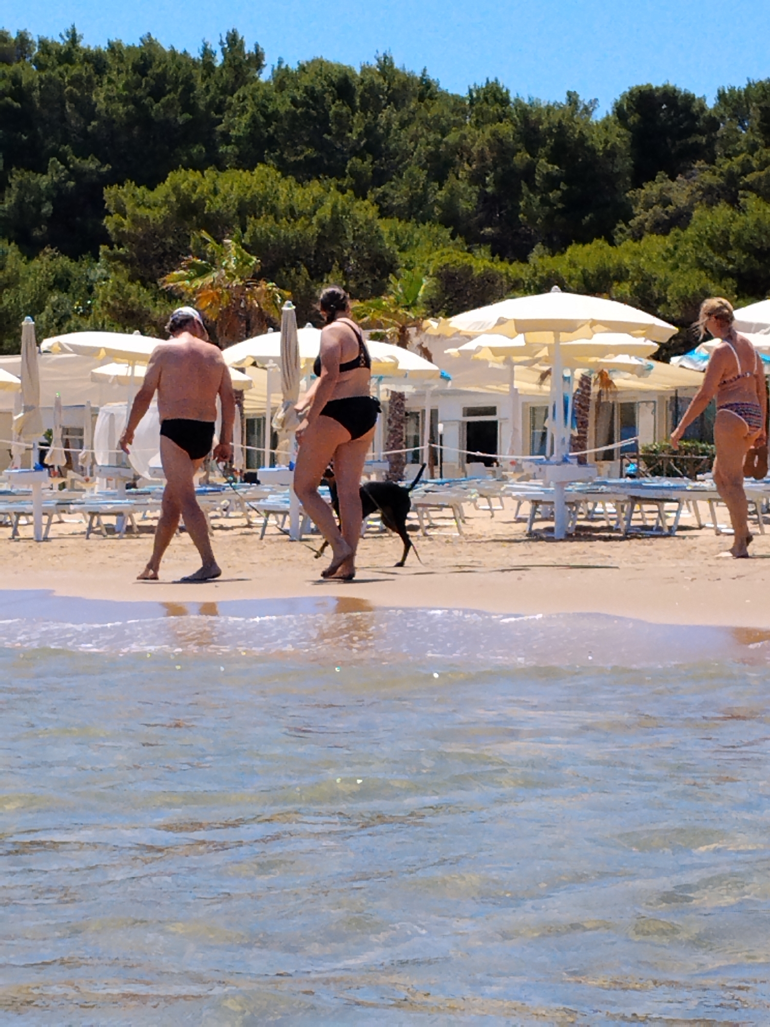 Summer beach day documented in Peschici, Italy