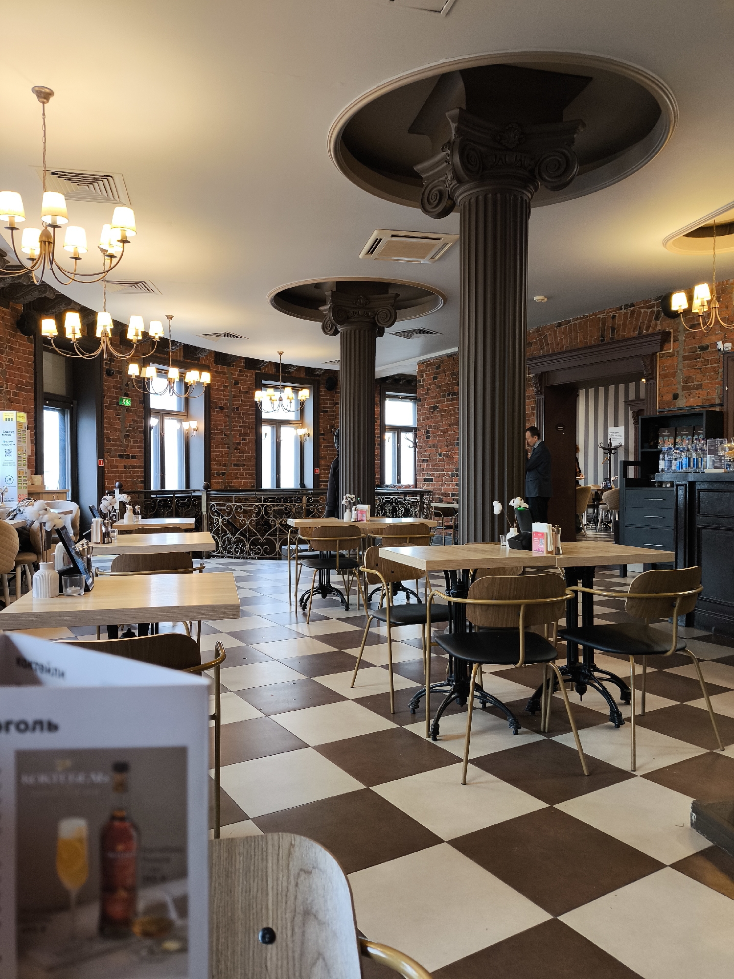 Visitor documents historic Moscow venue with ornate architecture