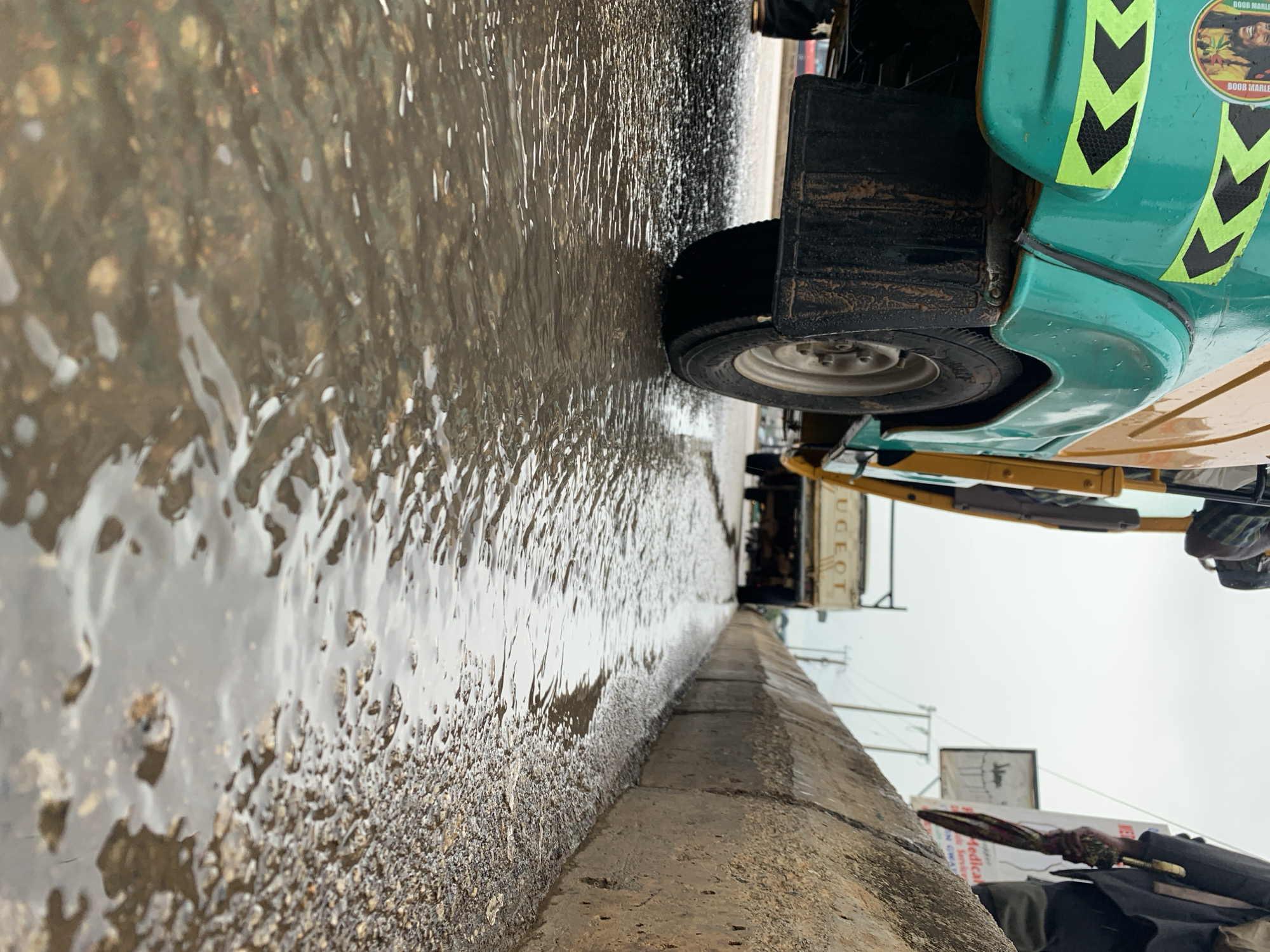 Heavy rainfall floods streets across Jos, Nigeria region