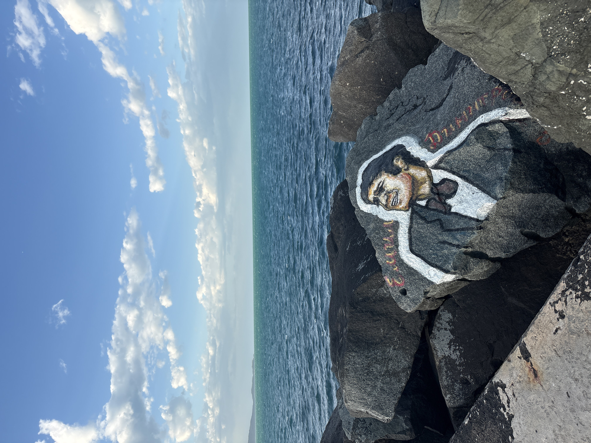 Coastal rock art and sunset documented in Kiten, Bulgaria