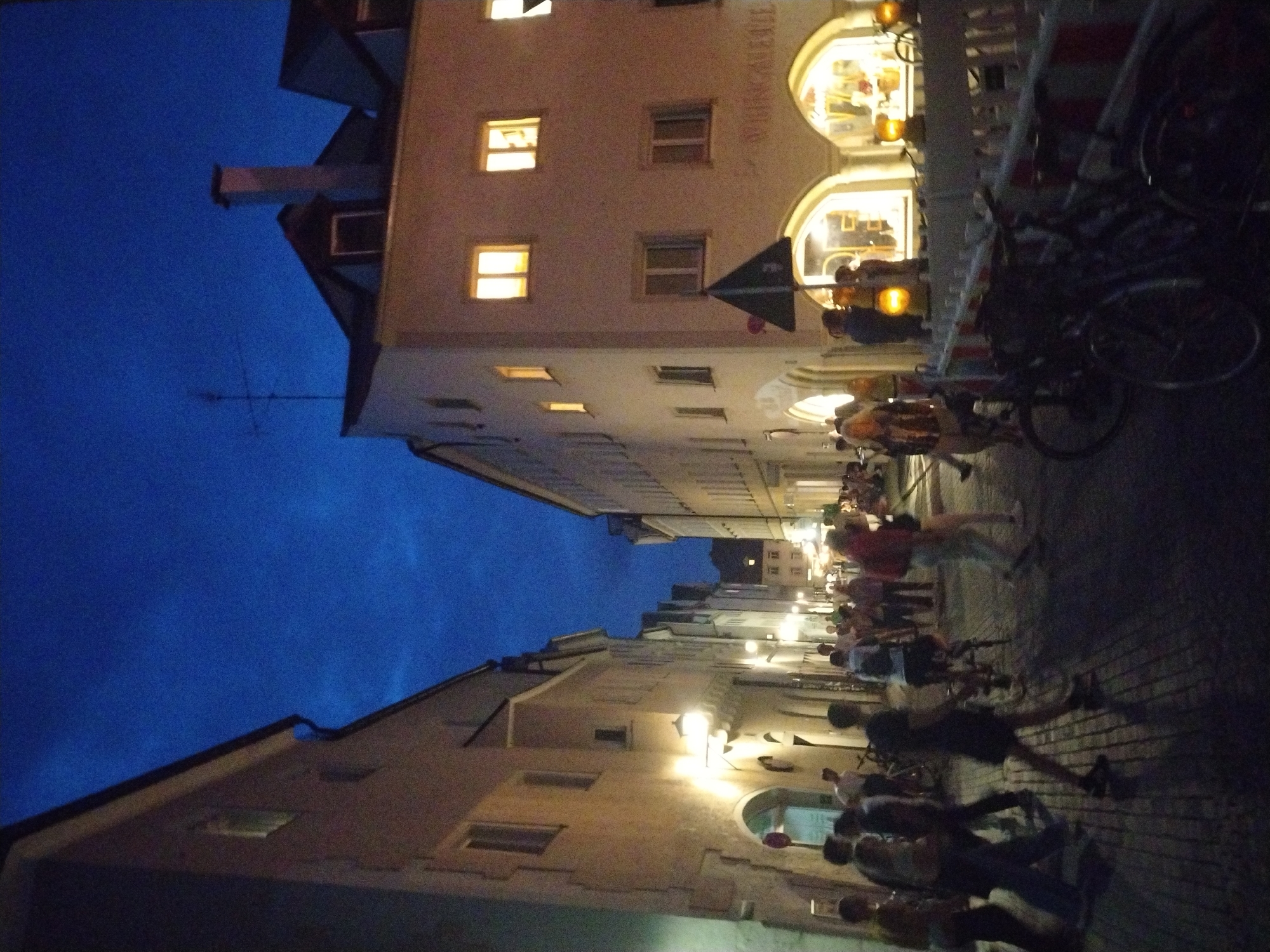 Summer evening in Regensburg's historic old town