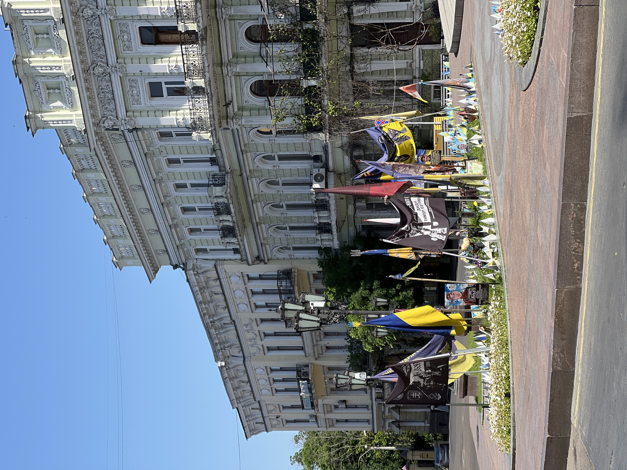 Memorial displays for Ukrainian soldiers documented in Odesa streets