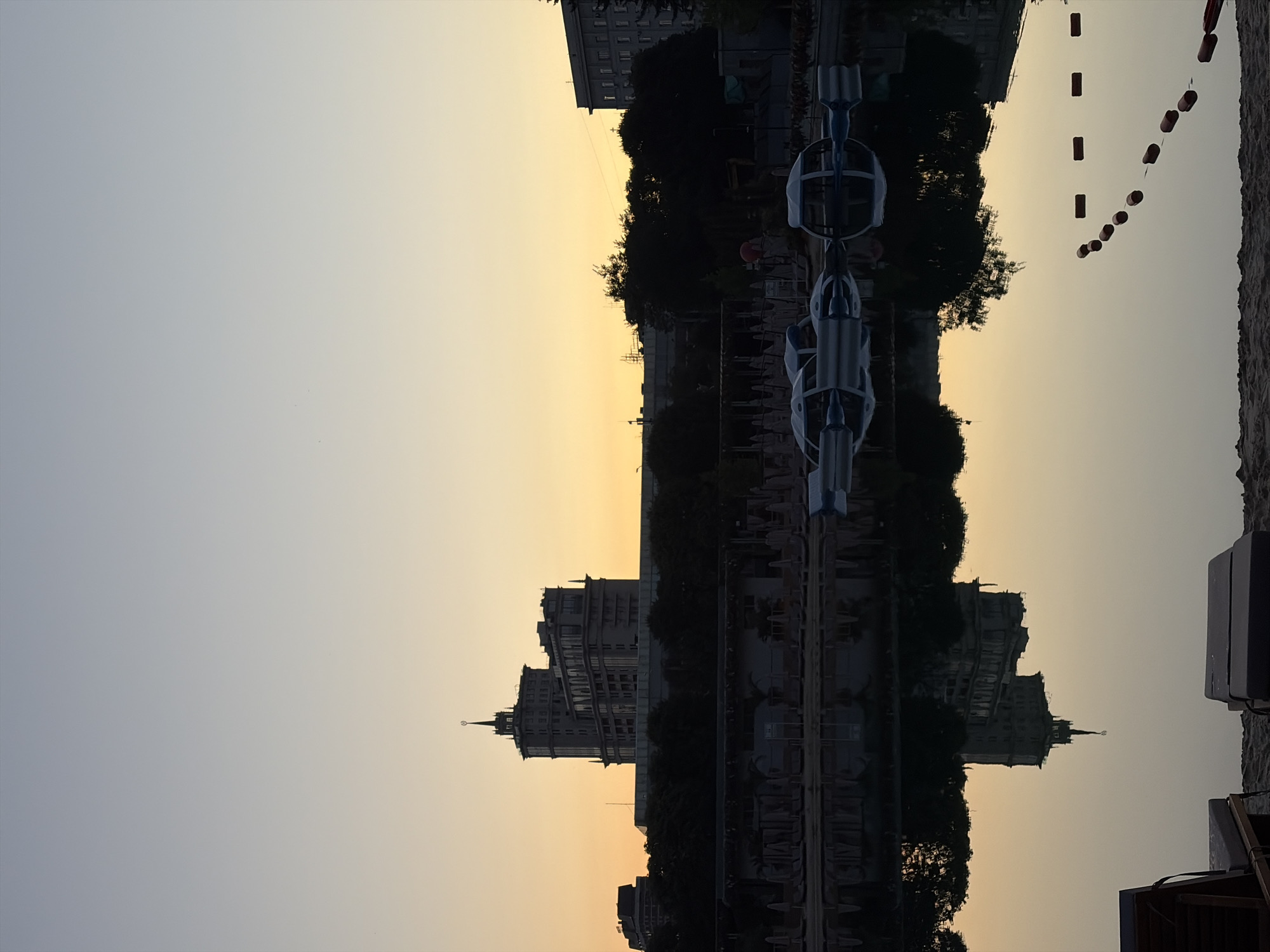 Gorky Park at sunset, Moscow