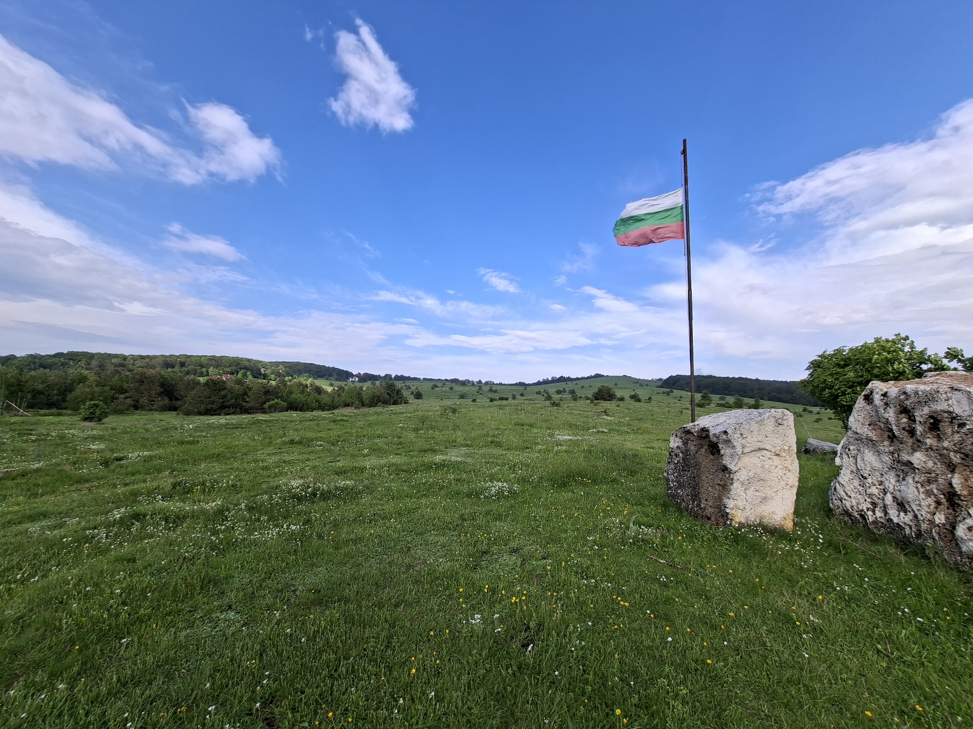 Historical 1877 monument documented in field near Gabrovo, Bulgaria