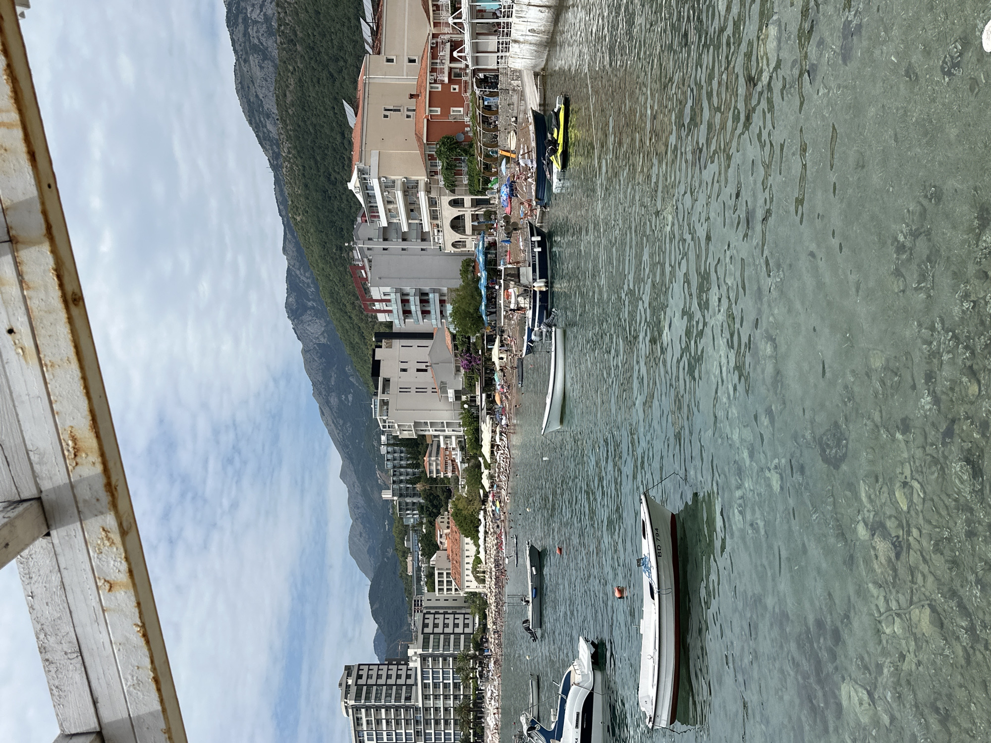 Midday summer scenes across the Budva Riviera, Montenegro