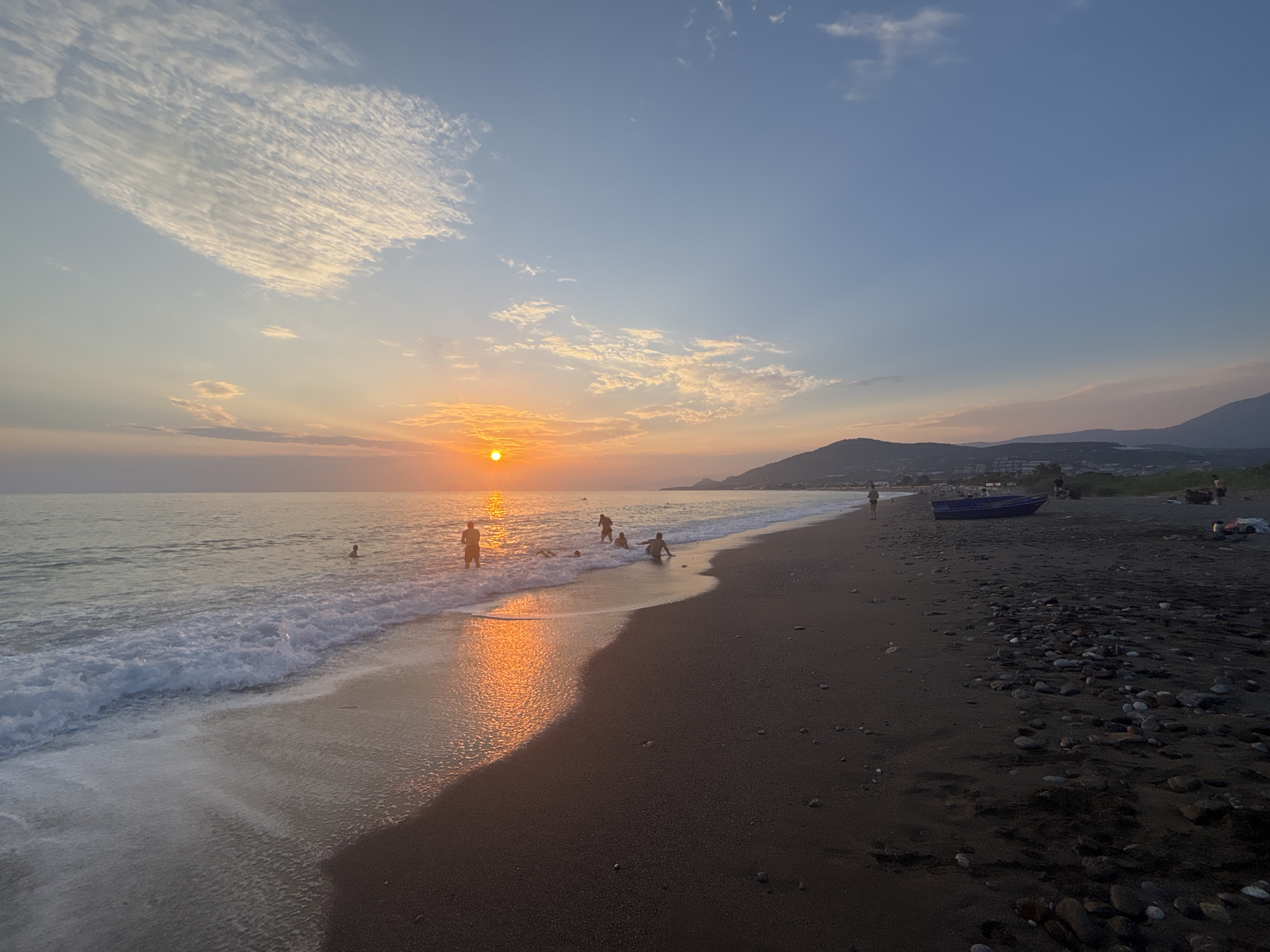 Sunset over Cleopatra Beach, Alanya