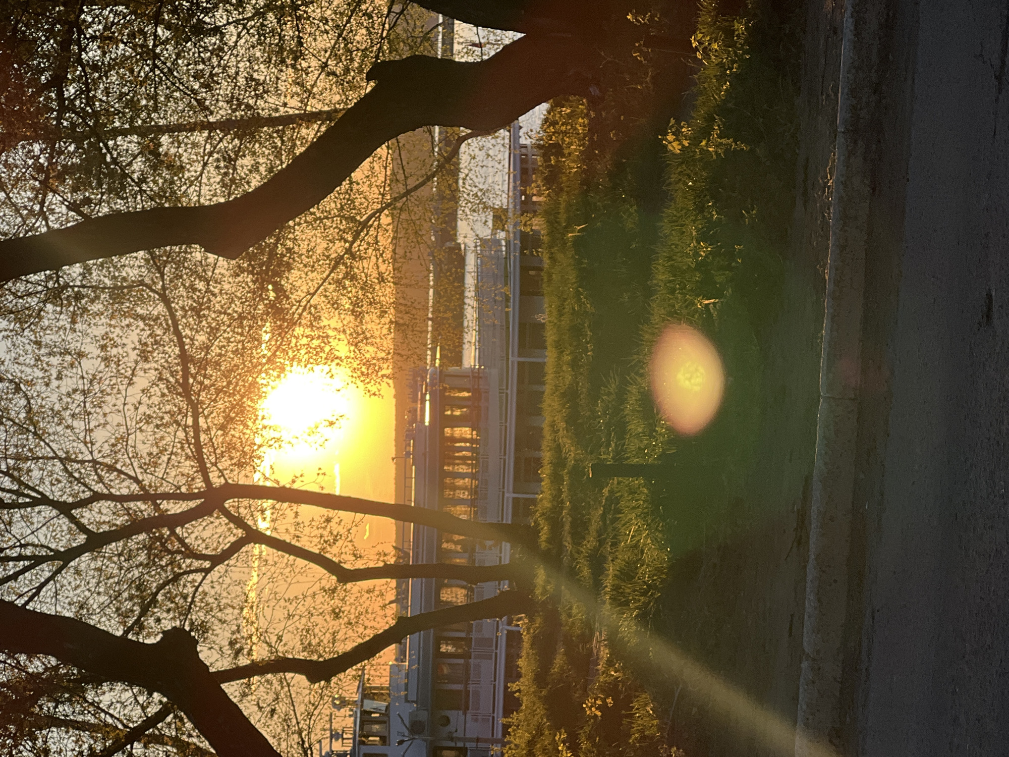 Sunset captured from multiple vantage points in Chaikovsky, Russia