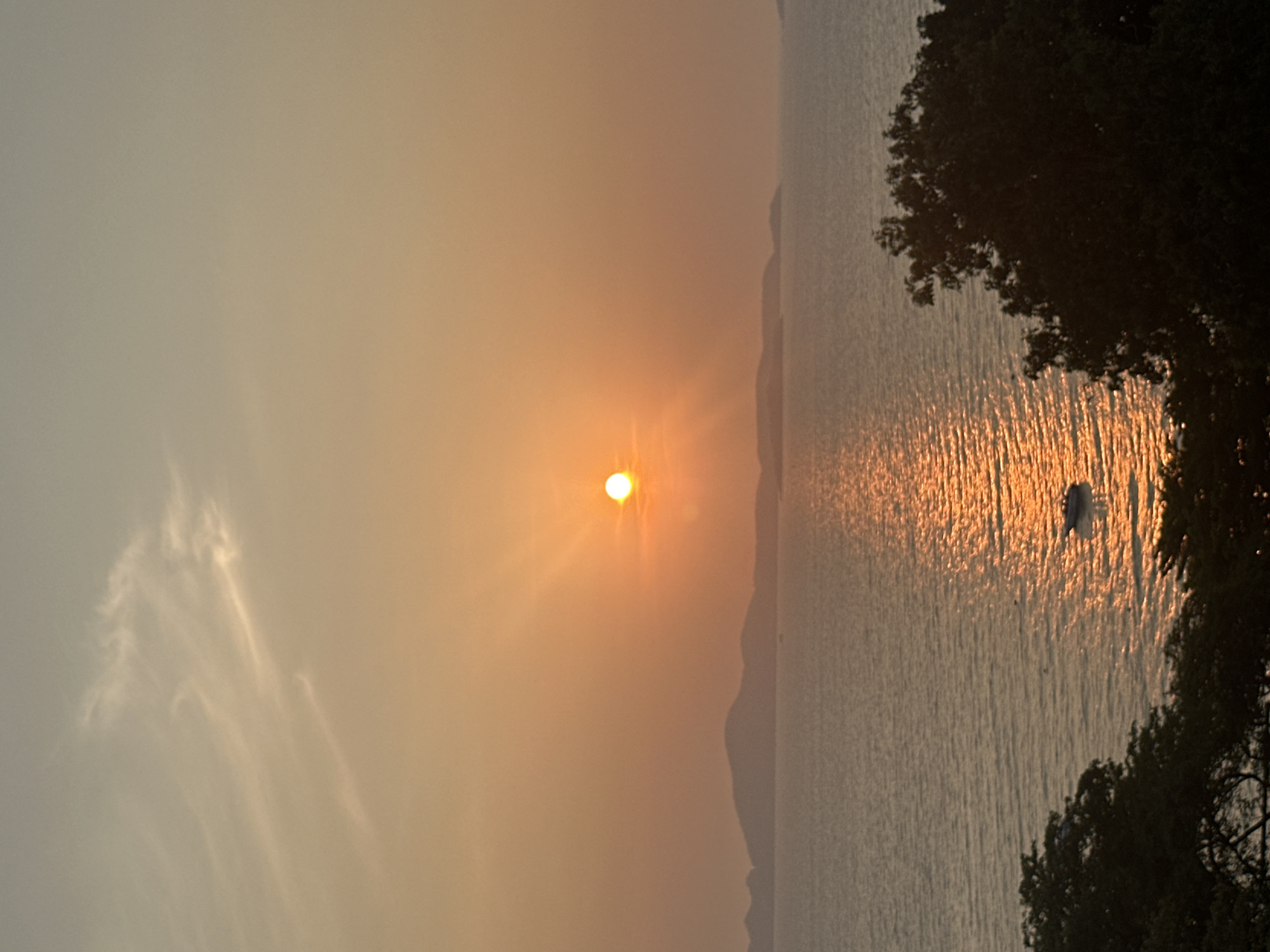 Ocean sunset captured by witnesses in Pattaya City